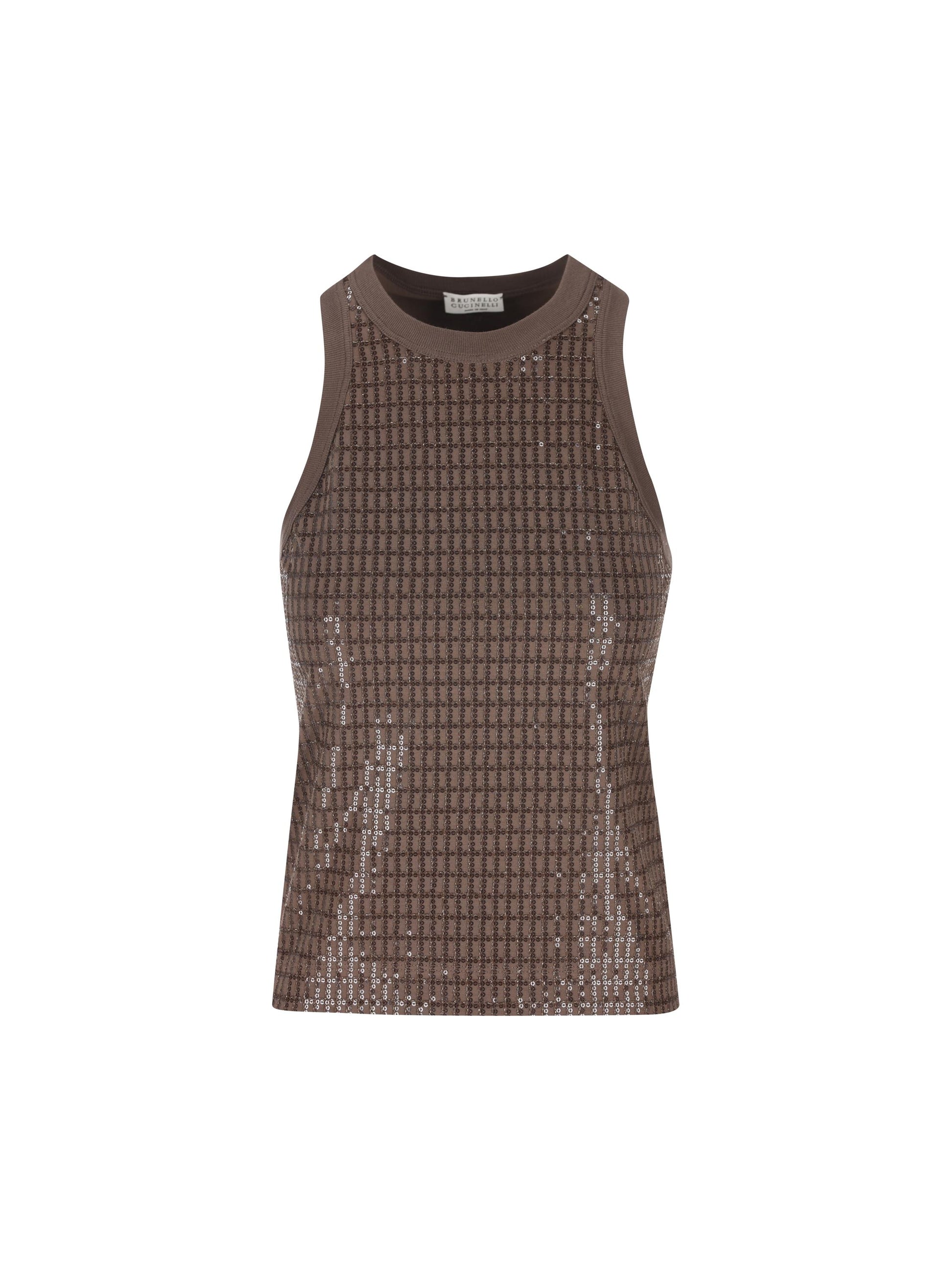 Top realizzato in cotone ed elastan. M0T18HK500 C8589 BRUNELLO CUCINELLI 