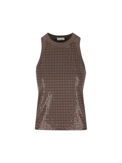Top realizzato in cotone ed elastan. M0T18HK500 C8589 BRUNELLO CUCINELLI 