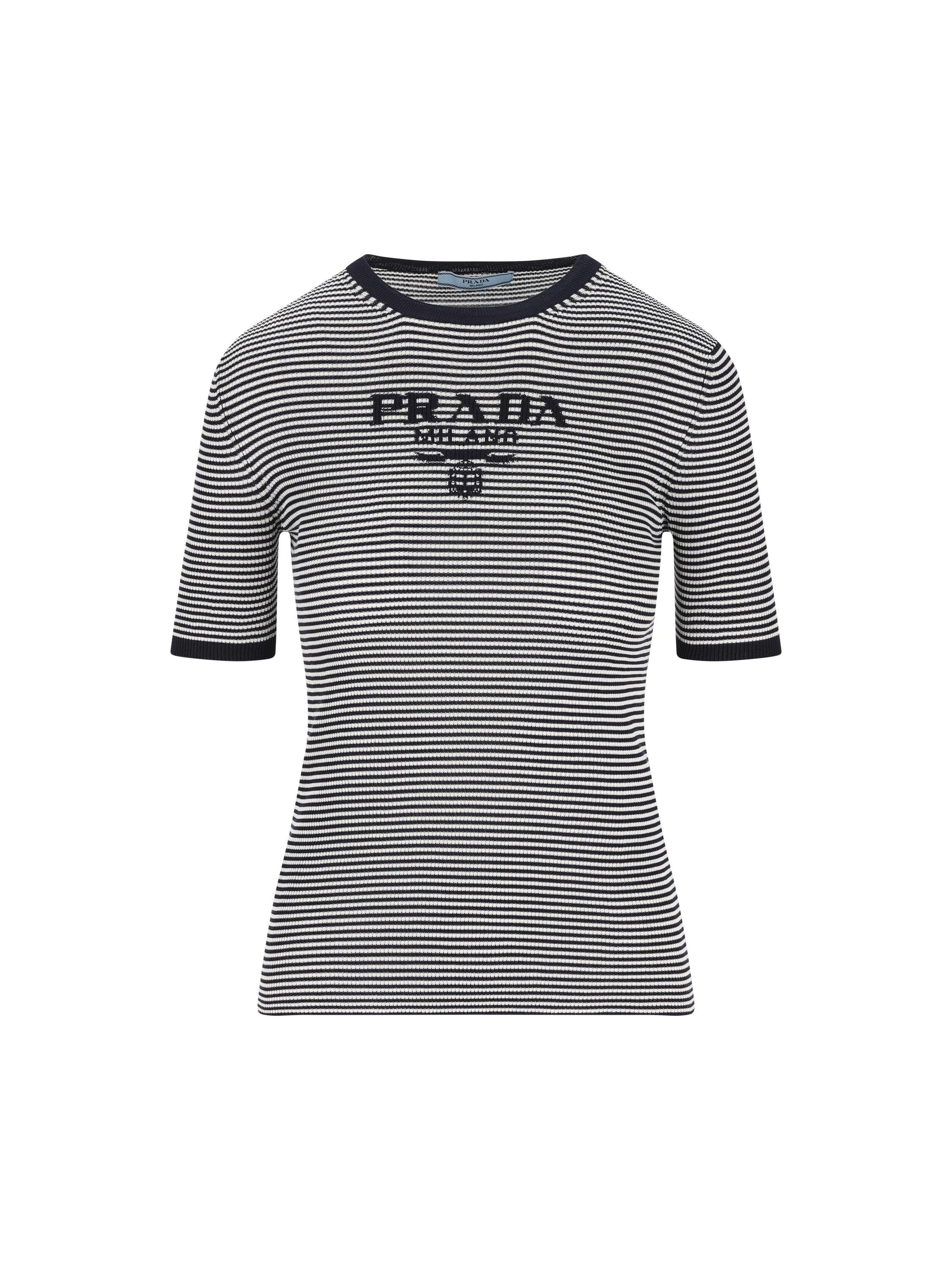 Maglia realizzata in seta riciclata. P24T1F 19BVF022X PRADA 