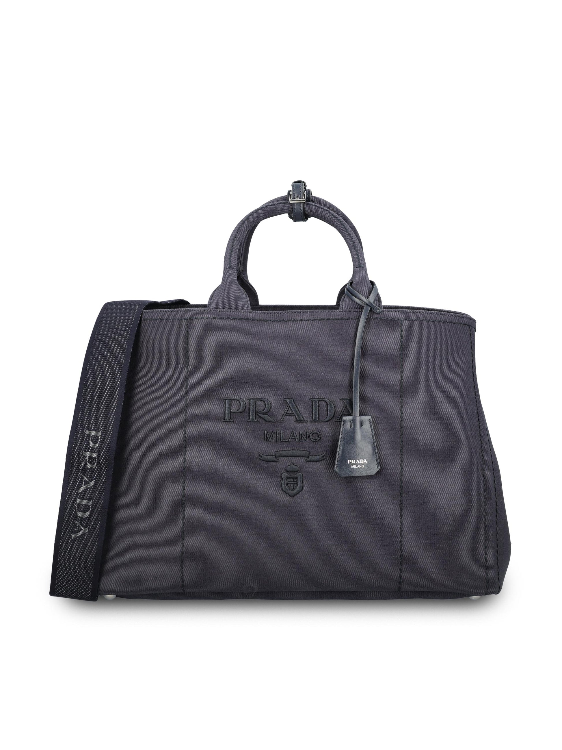 Borsa realizzata in cotone e lino. 2VG131 2CYAF0216 PRADA 