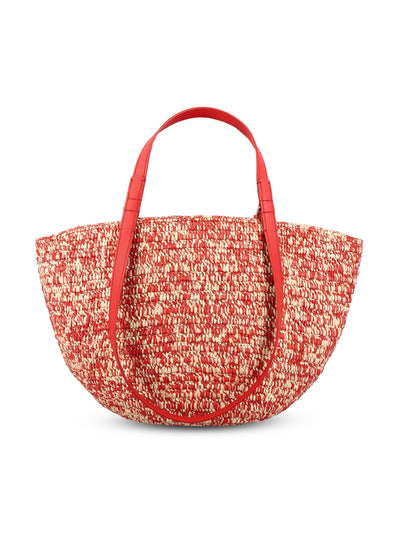 Borsa in rafia e pelle. ANNGNN1X02 7100 LOEWE - PAULA'S IBIZA 
