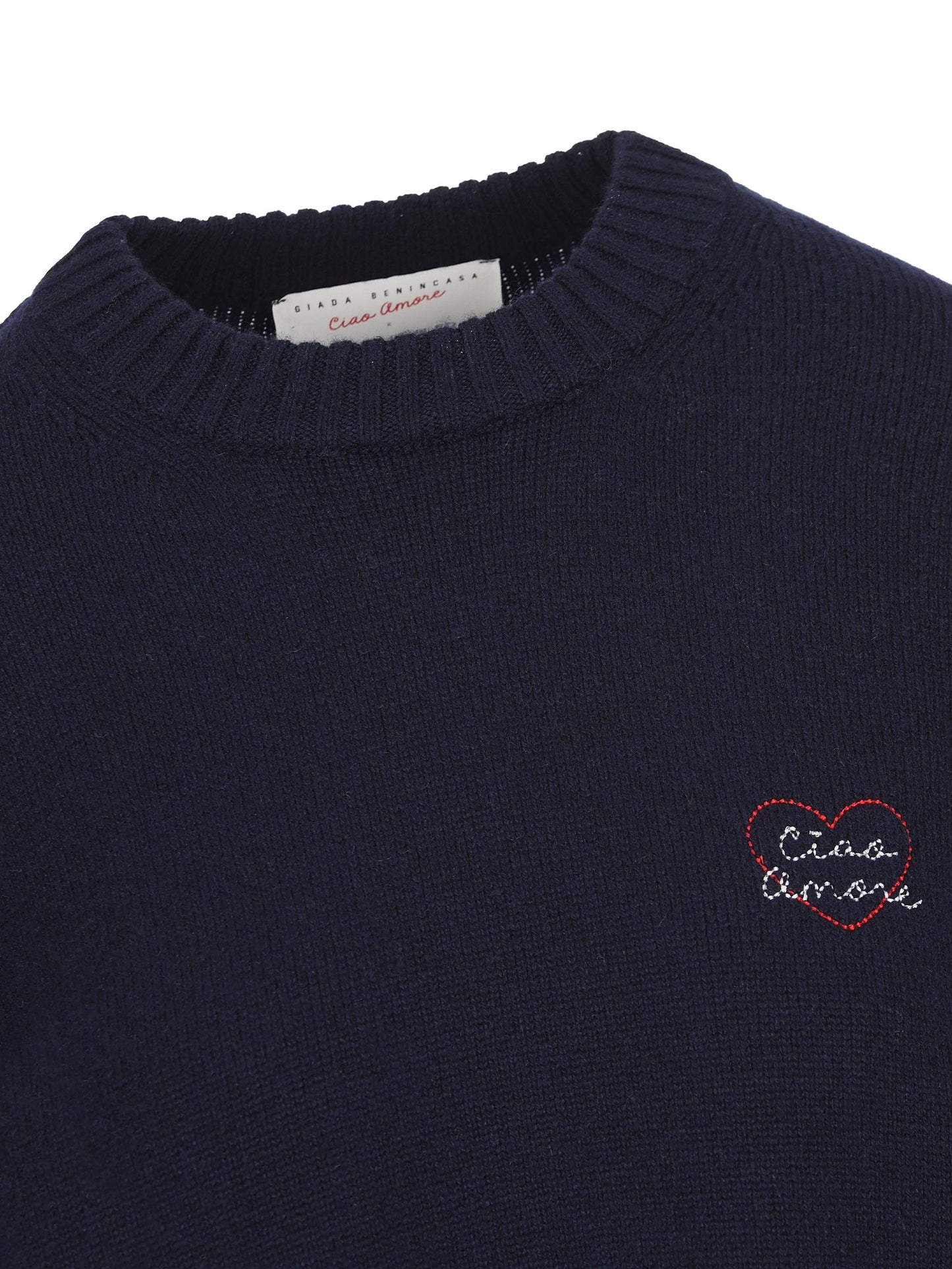 Pullover "Heartbeat" in cashmere. S25M10 03 GIADA BENINCASA 