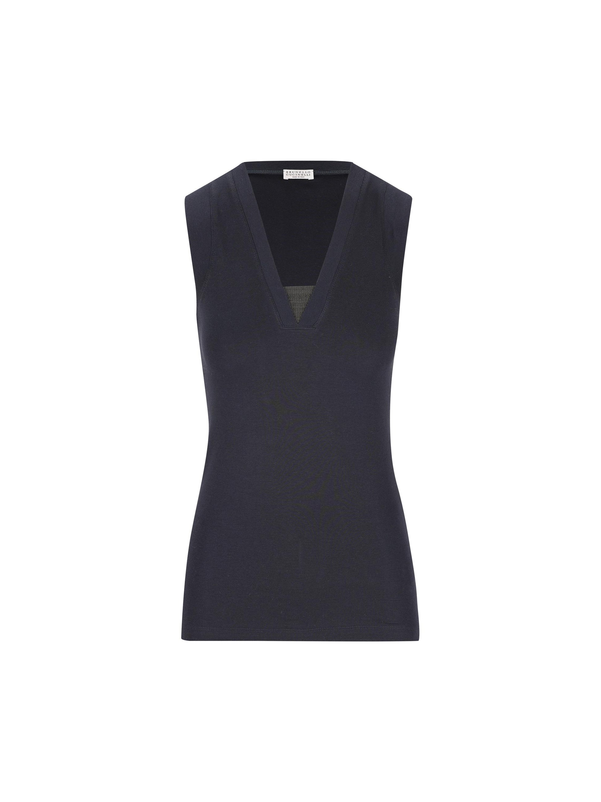 Top realizzato in cotone ed elastan. M0TC8EL672 C4224 BRUNELLO CUCINELLI 