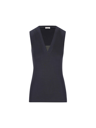 Top realizzato in cotone ed elastan. M0TC8EL672 C4224 BRUNELLO CUCINELLI 