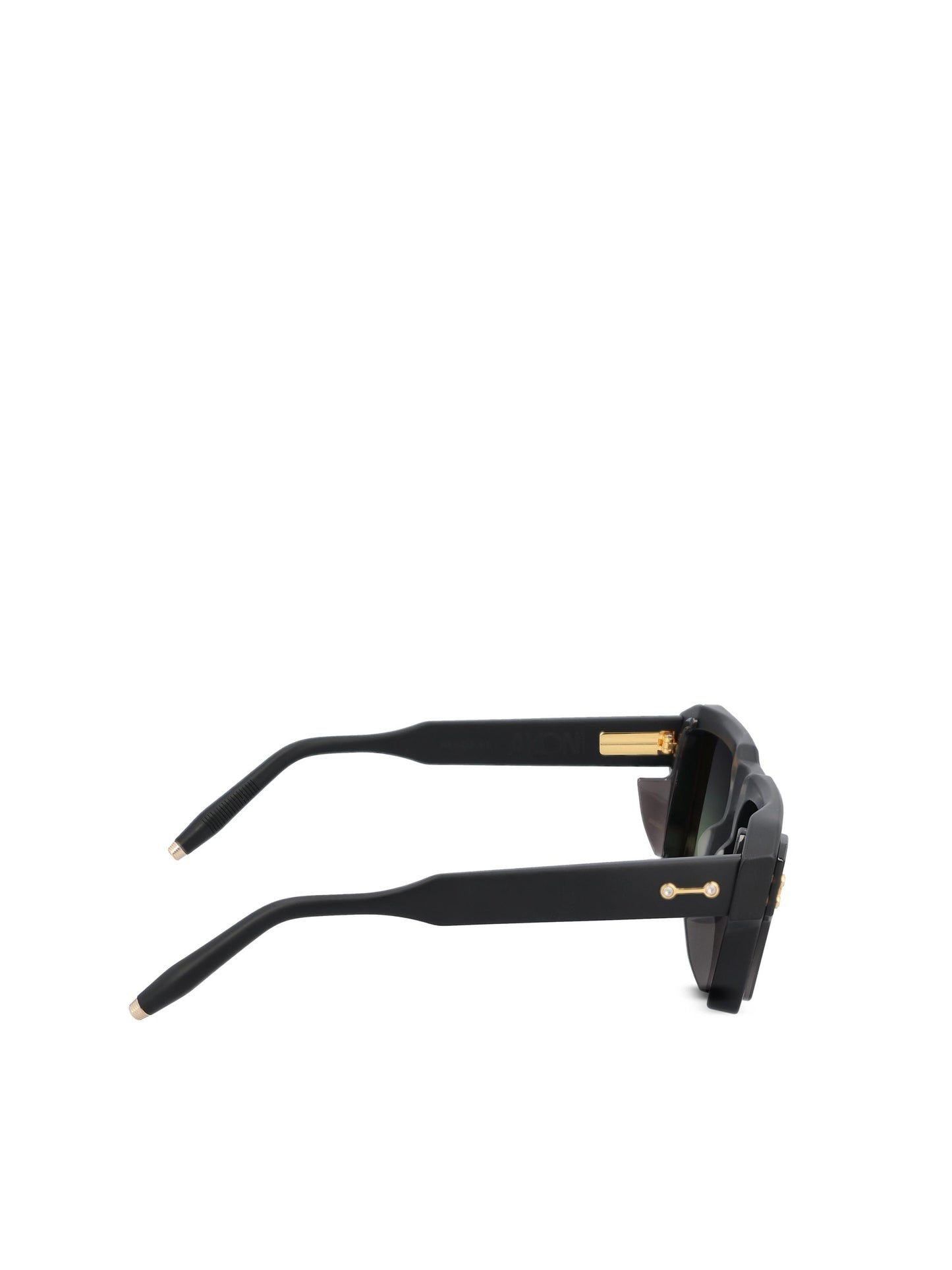 Occhiali da sole realizzati in titanio. AKS-105D-54 BLK - GLD AKONI 