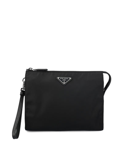 Necessaire realizzato in re-nylon e saffiano. 2NE789 2DMHF0002 PRADA 