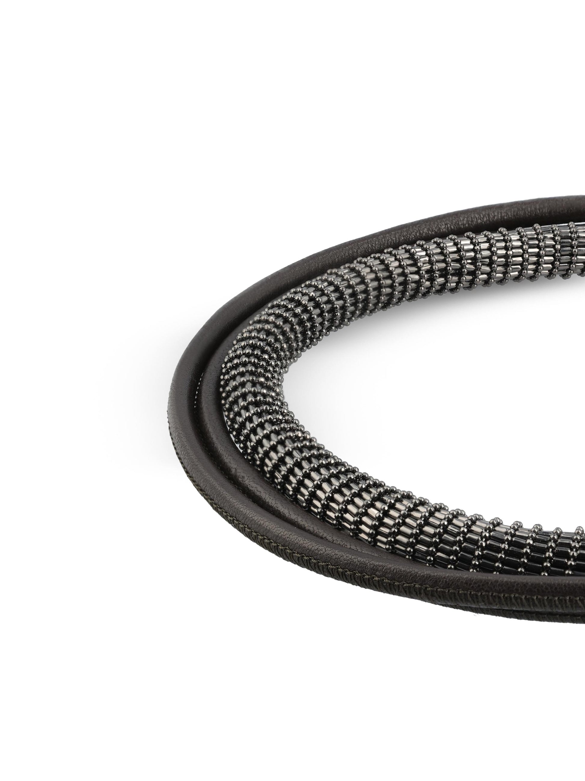 Chocker realizzato in pelle. MCOW9G022 CU854 BRUNELLO CUCINELLI 