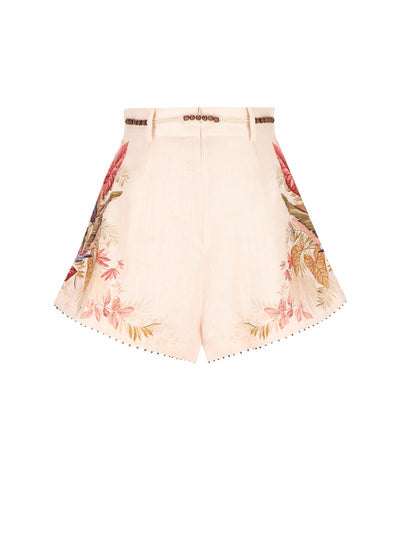 Shorts in lino. 4557ASS253 CRMPLMFLO ZIMMERMANN 