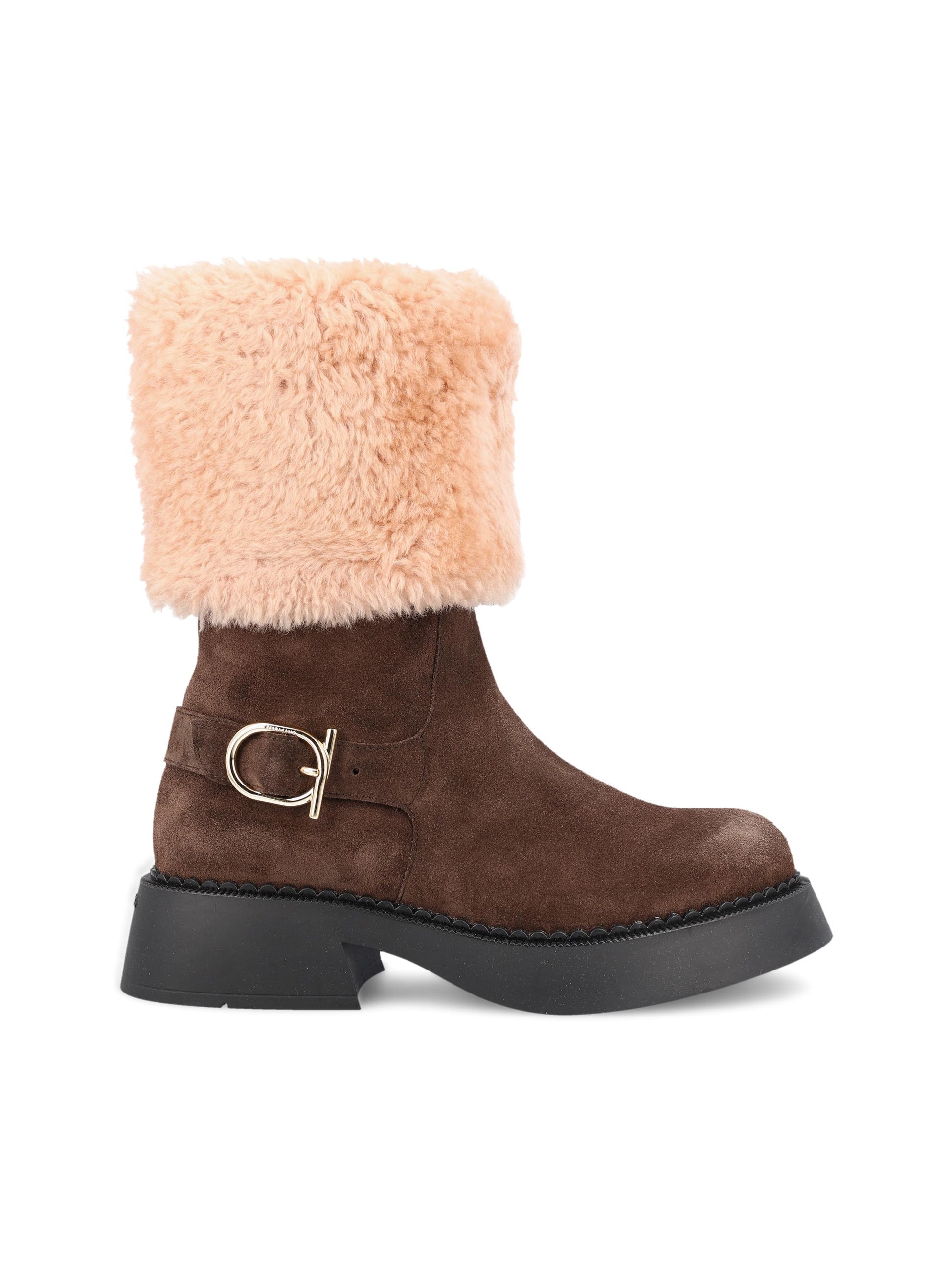 Stivali realizzati in pelle. 01K460 784768002 SALVATORE FERRAGAMO 