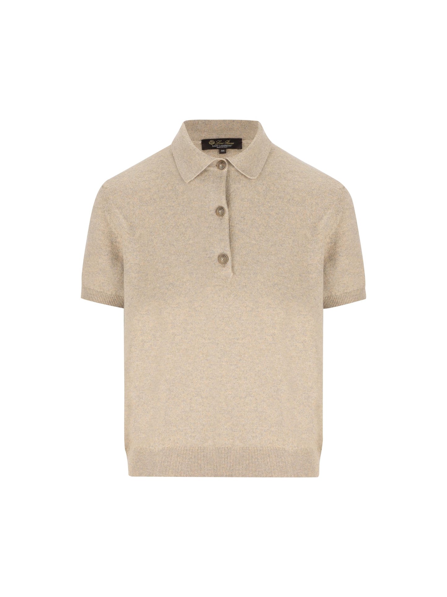 Polo realizzata in baby cashmere. FAQ8646 D0ZI LORO PIANA 