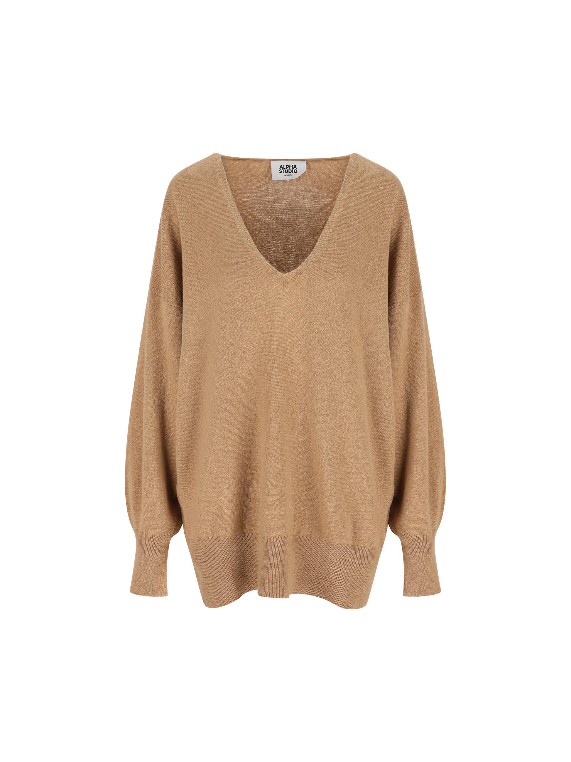 Pullover in puro cashmere con scollo a V 4291A 2013 ALPHA STUDIO 