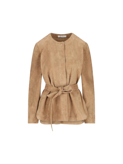 Giacca realizzata in pelle scamosciata. 2611441021600 001 MAX MARA 