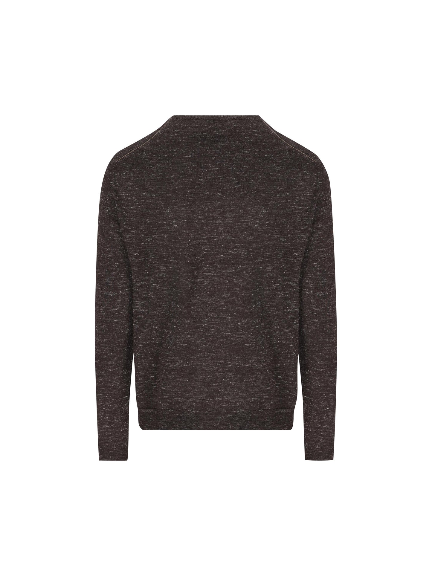 Girocollo in seta, cashmere e lino grigio melange UHF91A3 110202 ZEGNA 