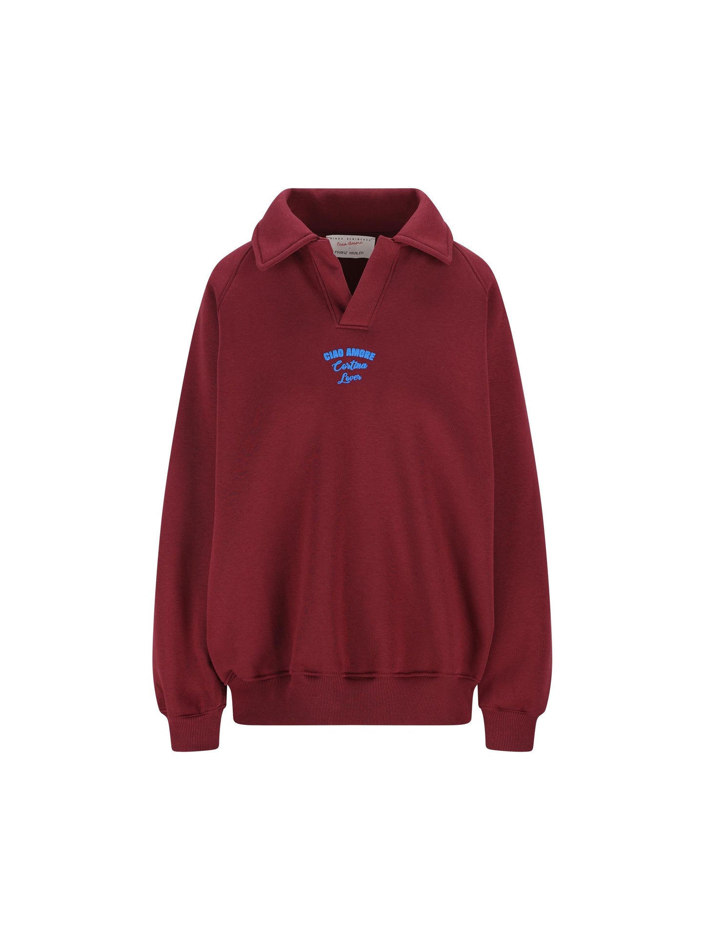 Polo in cotone "Ciao Amore Cortina Lover" F25ET1925K 33 GIADA BENINCASA 