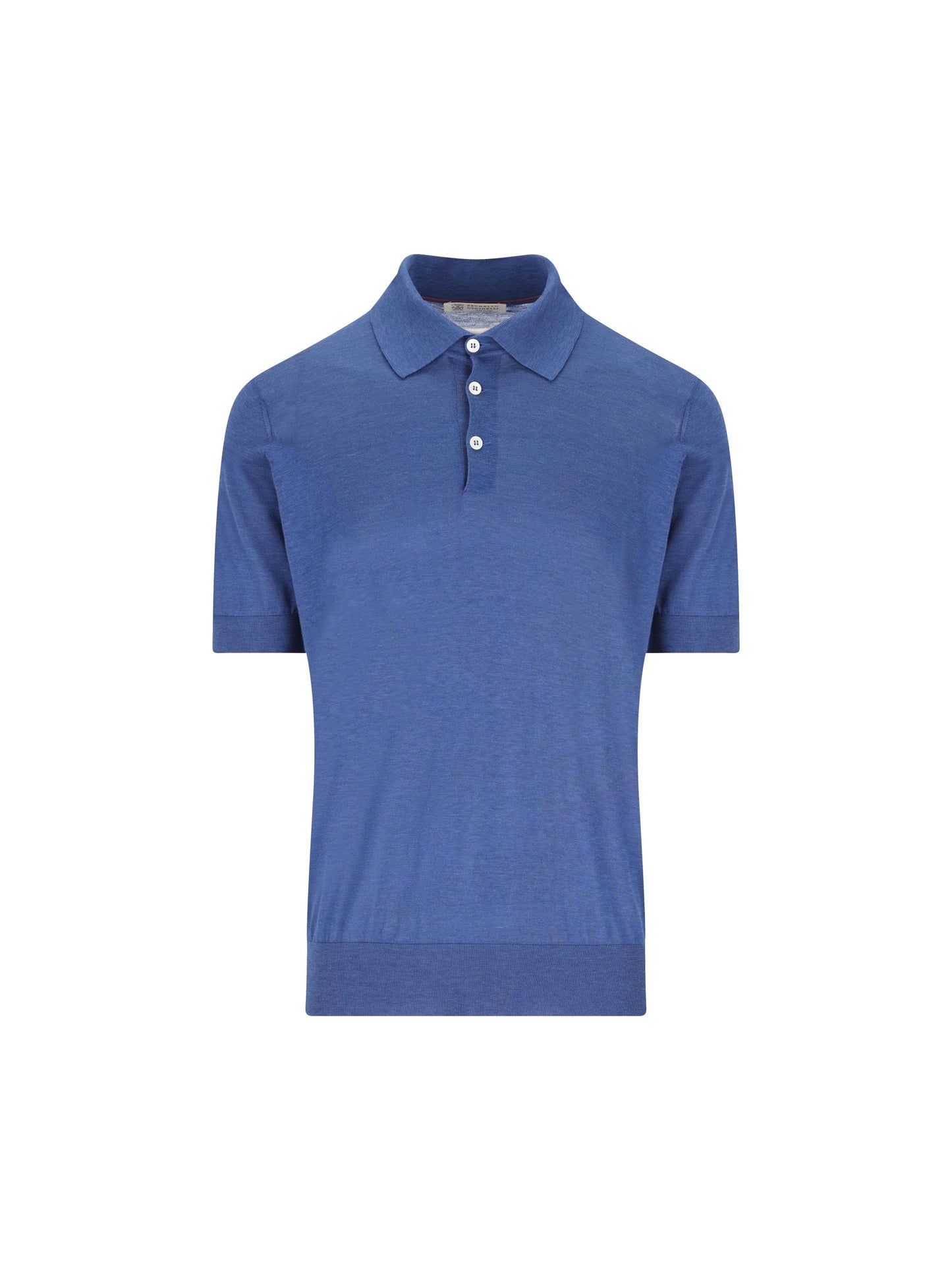 Polo realizzata in seta e cotone. MNB805405 C7863 BRUNELLO CUCINELLI 