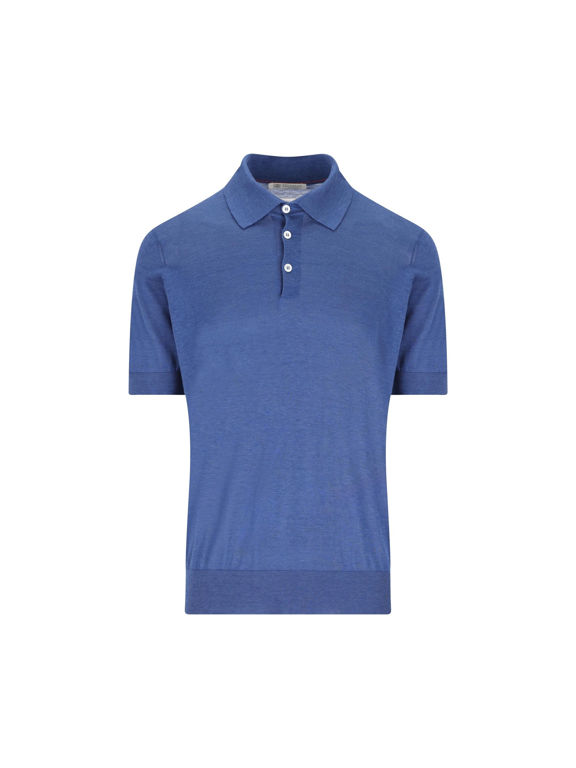 Polo realizzata in seta e cotone. MNB805405 C7863 BRUNELLO CUCINELLI 