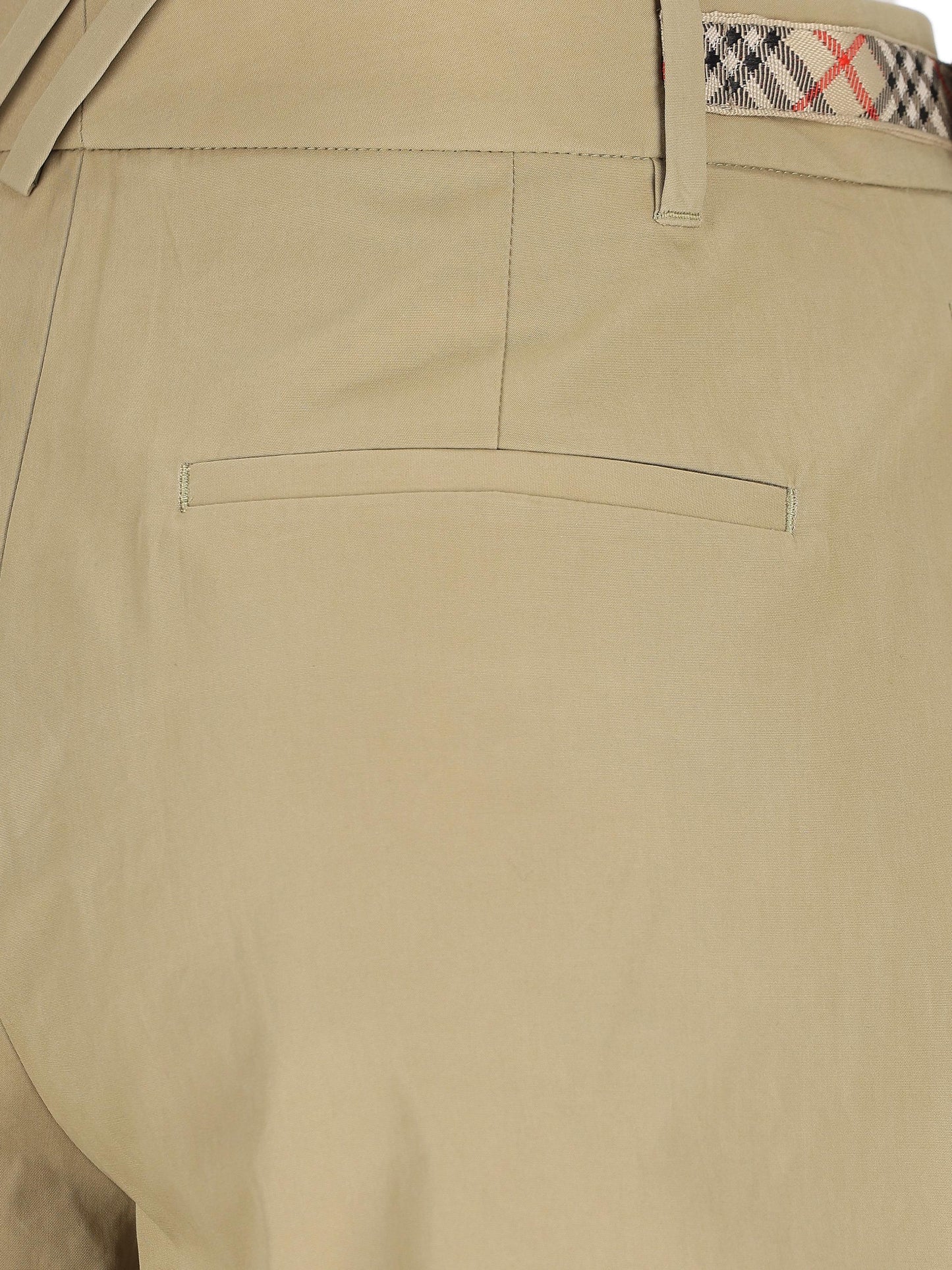 Pantaloncini in popeline di cotone con finiture Check 8126490 C5120 BURBERRY 