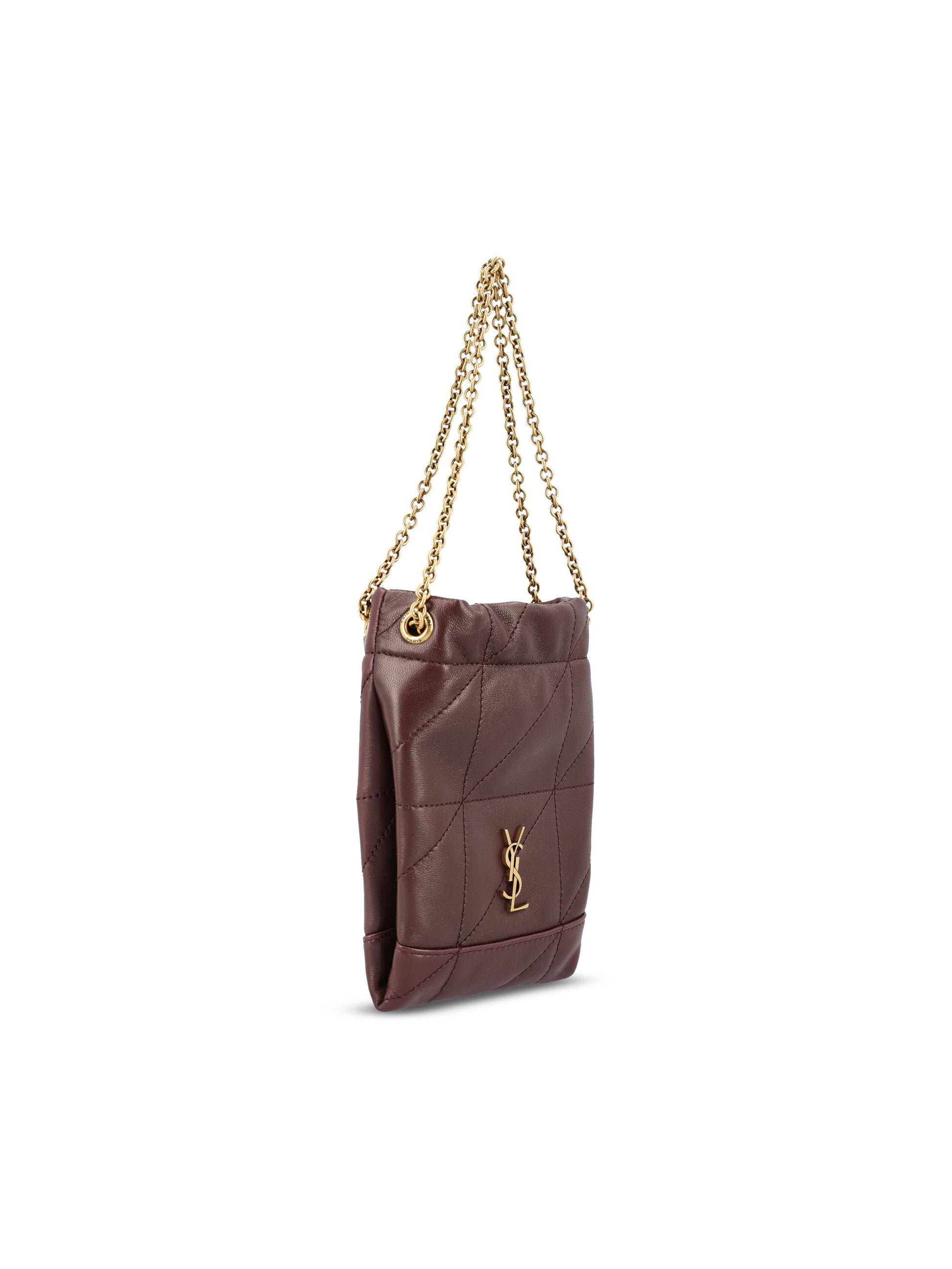 Secchiello realizzato in pelle. 863069 AAB326195 SAINT LAURENT 