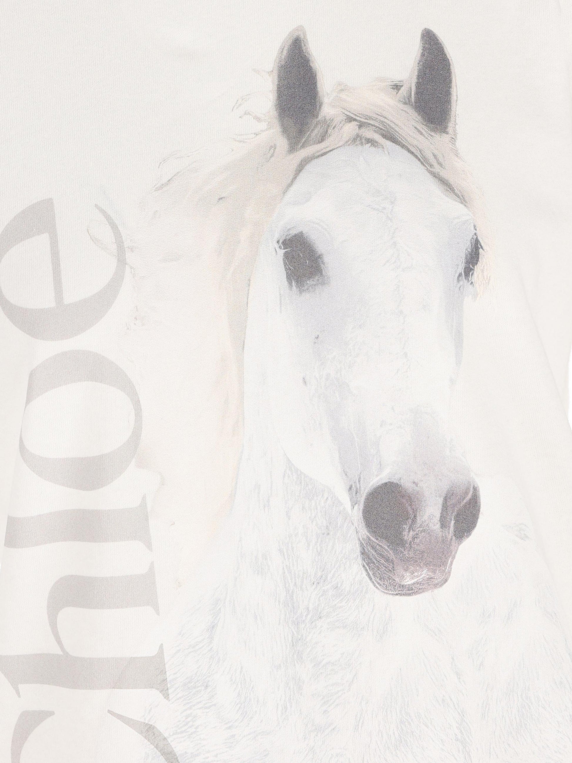 T-shirt girocollo in jersey di cotone biologico. CH26SJH11802 101 CHLOE' 