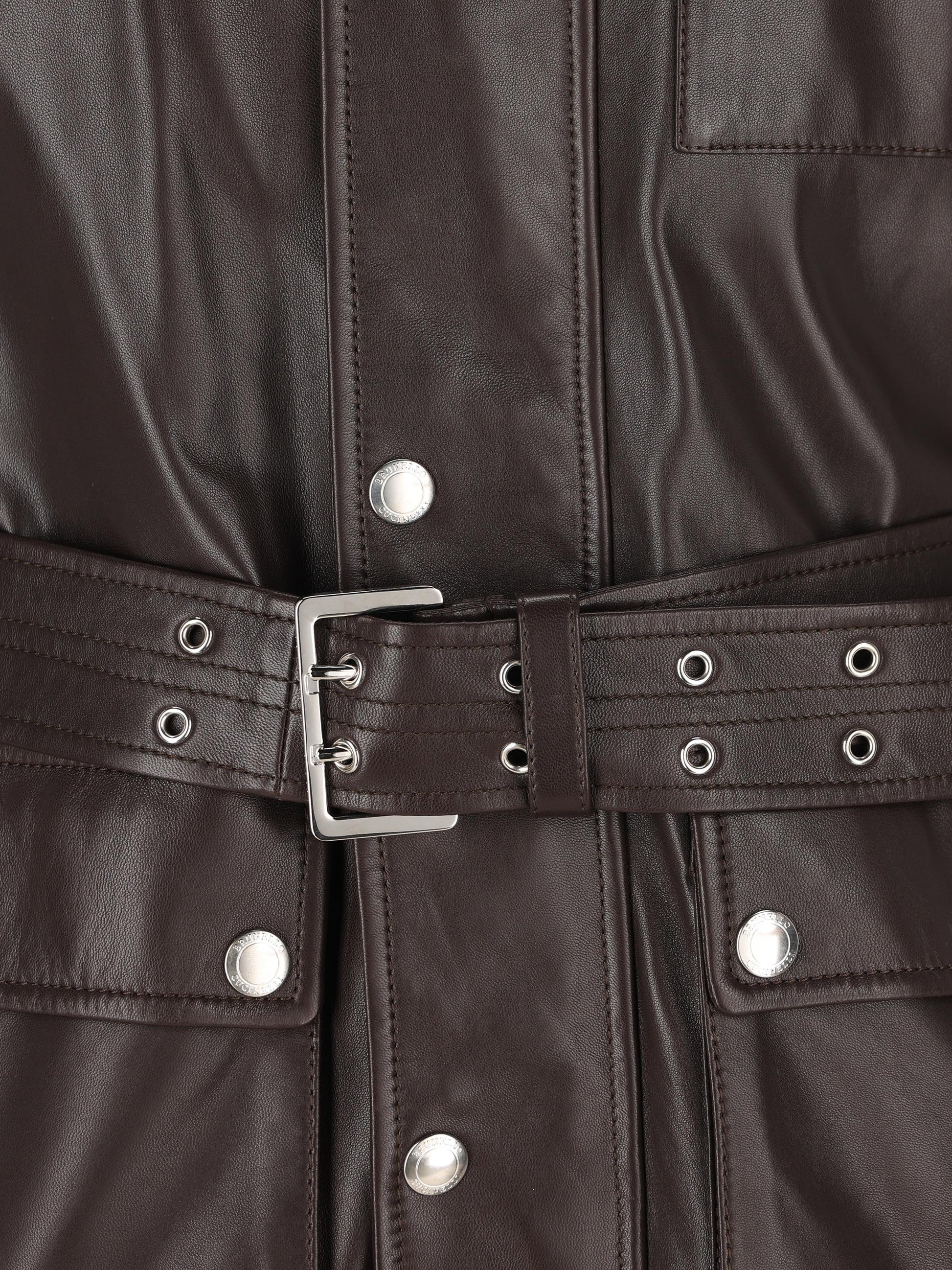 Sahariana in Nappa di Agnello con Cintura MPWIN2050 C4262 BRUNELLO CUCINELLI 