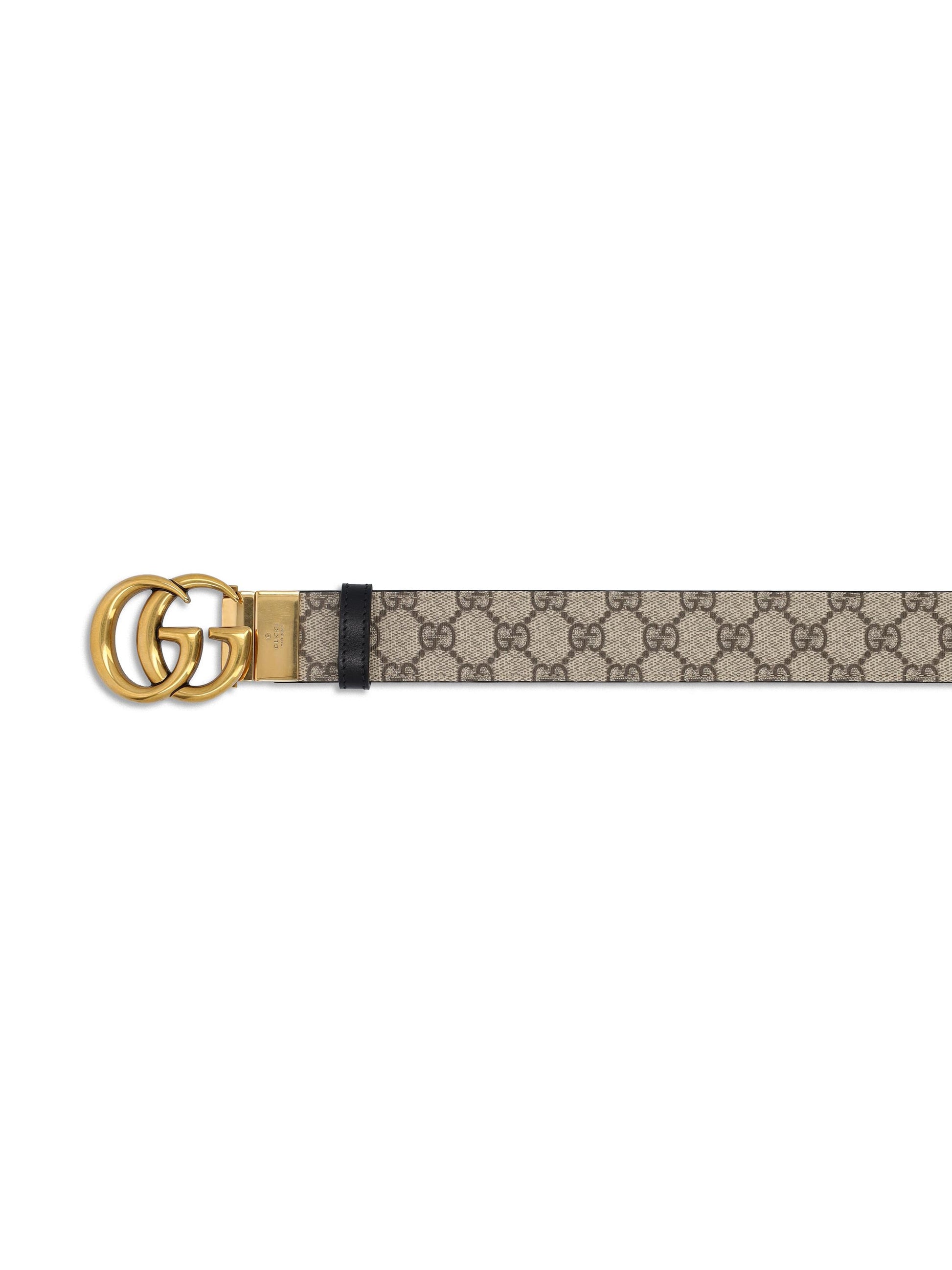 Cintura reversibile realizzata in tessuto e pelle. 659416 92TIC9769 GUCCI 