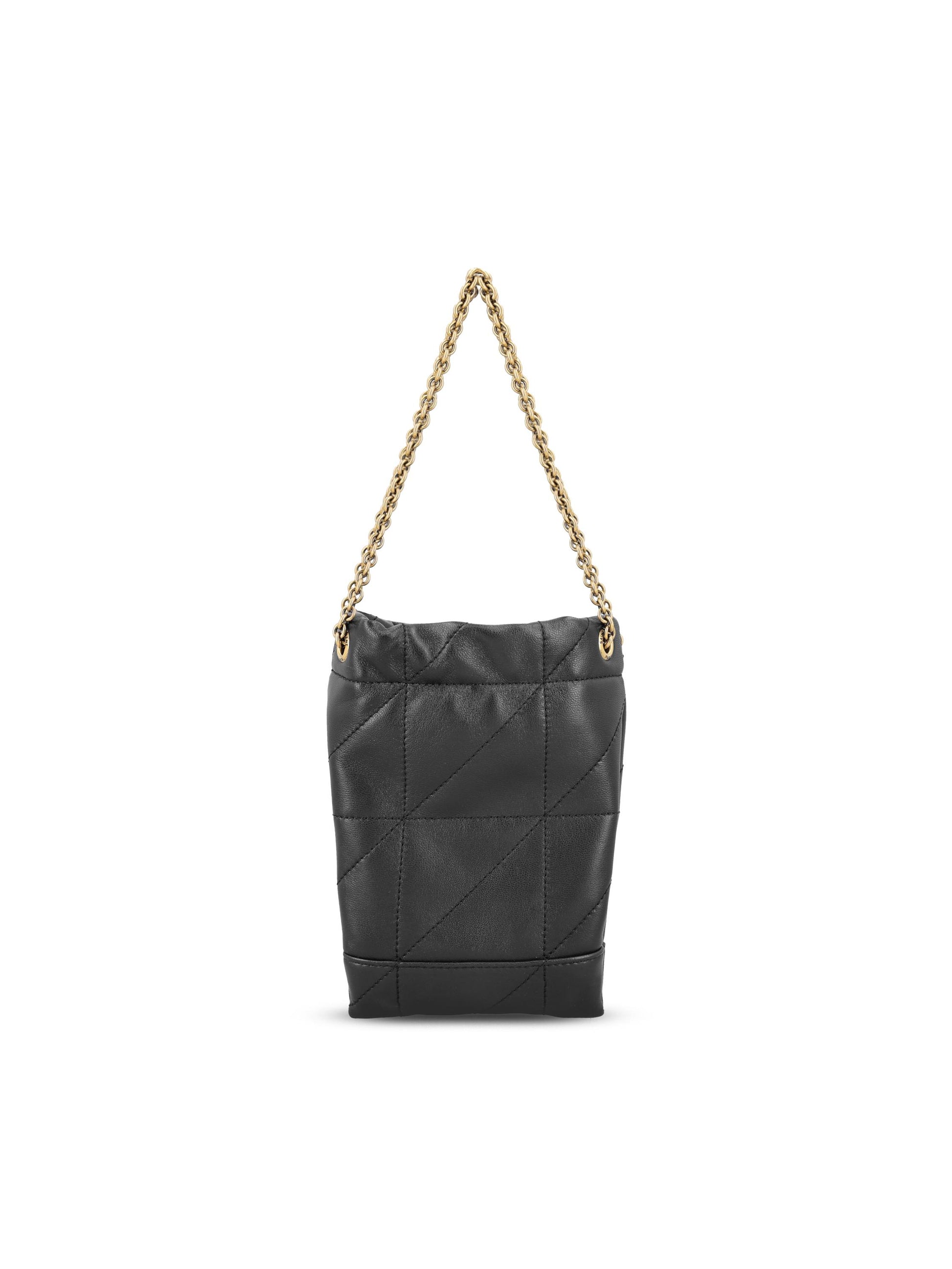 Secchiello realizzato in pelle. 863069 AAB321000 SAINT LAURENT 