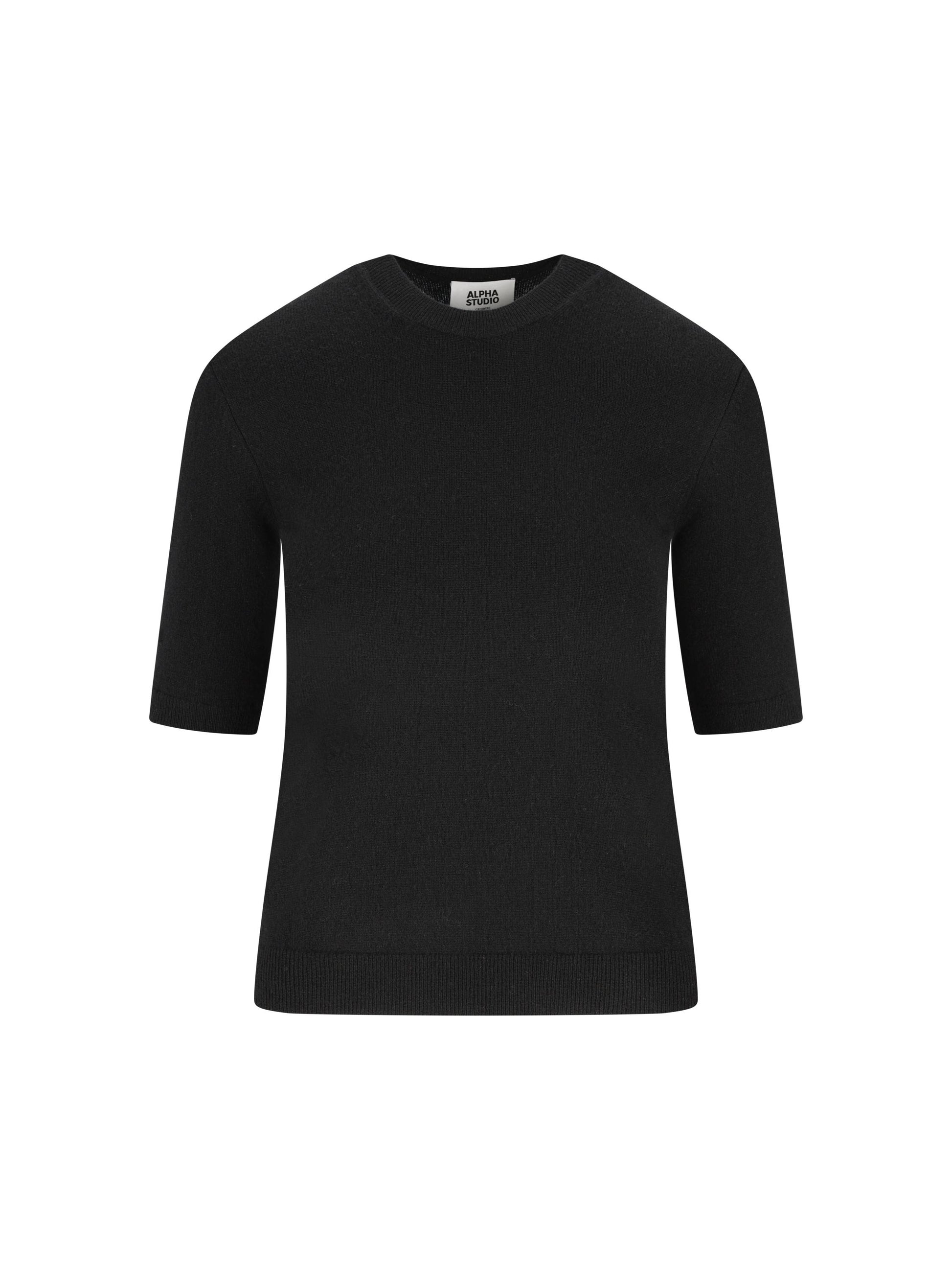 Maglia in Cashmere Manica Corta 4320C 2002 ALPHA STUDIO 