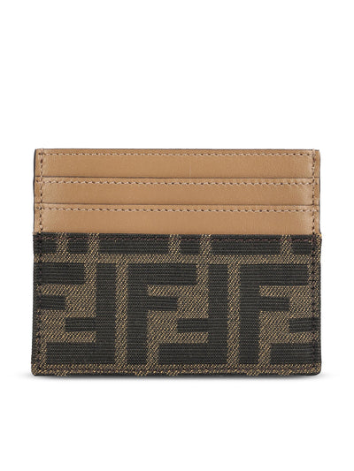 Portacarte realizzato in tessuto e pelle. 8M0445 A98PF0A6E FENDI 