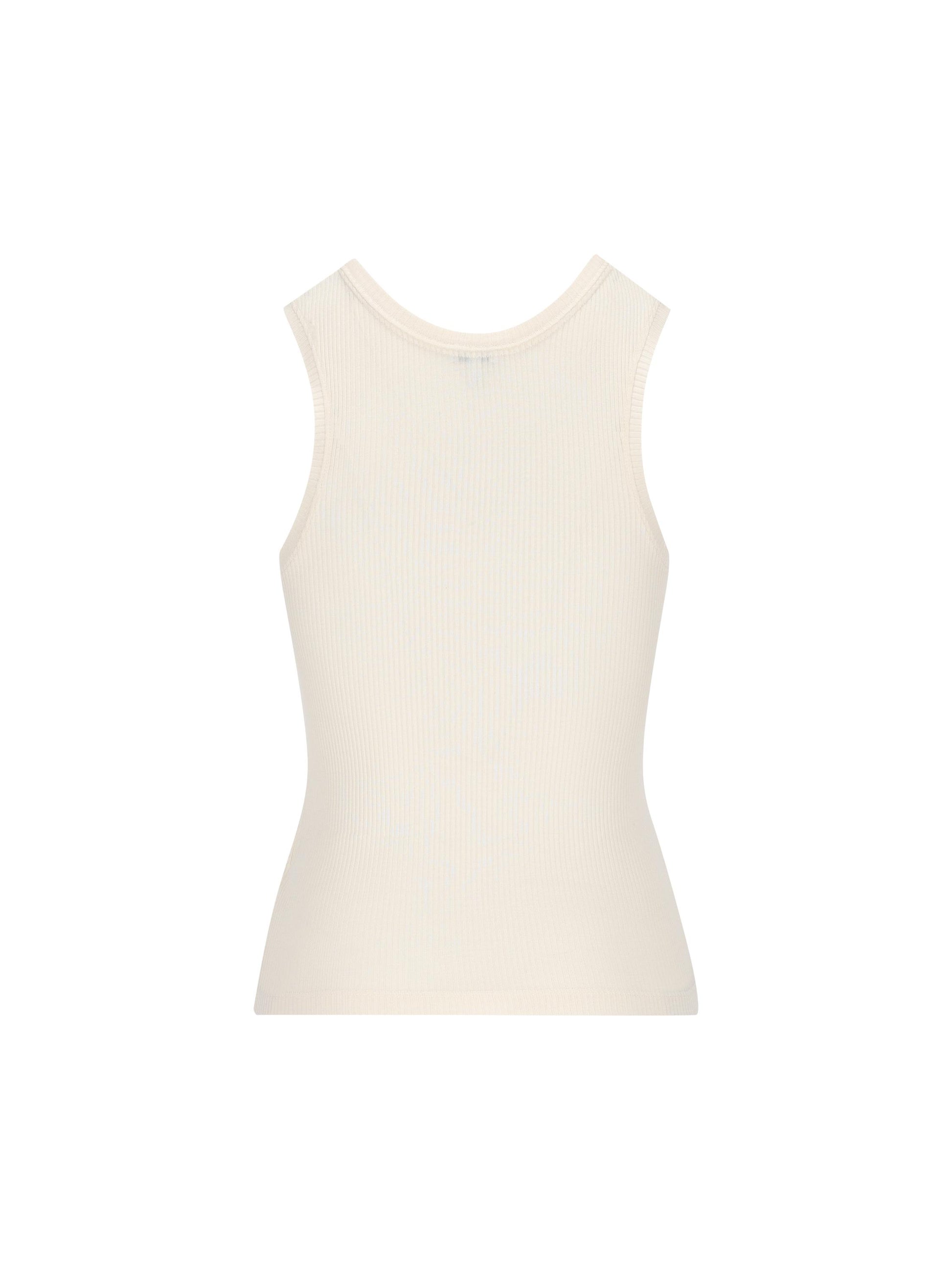 Top in seta a costine leggere con ricamo Anagram S540Y23X46 1950 LOEWE 