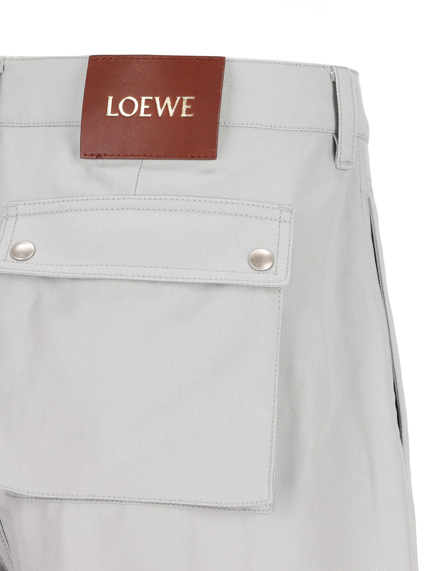 Pantaloni cargo in twill di cotone chiaro H526Y04WHC 1130 LOEWE 