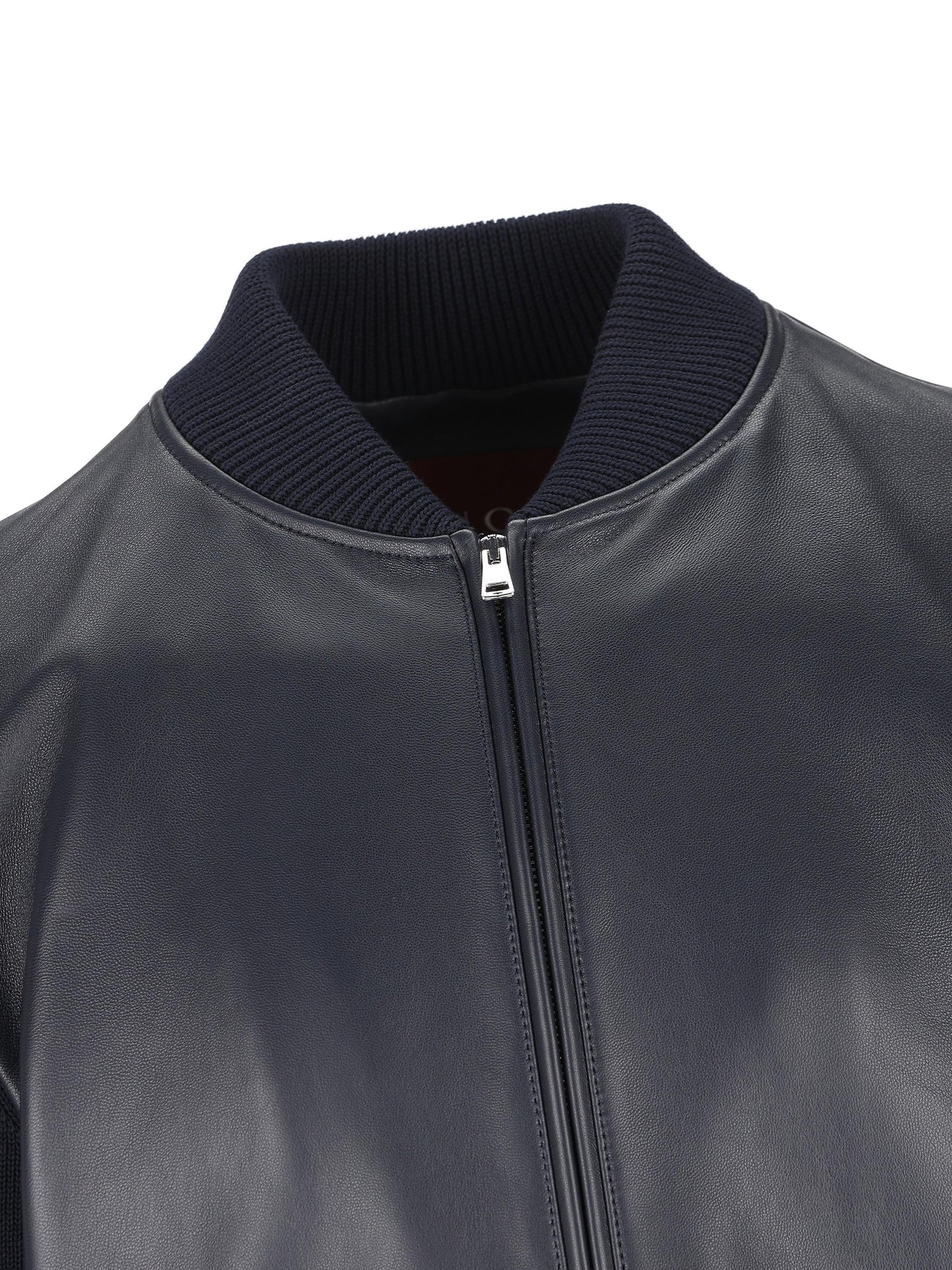 Bomber realizzato in pelle e maglia. 793181 XNA294044 GUCCI 