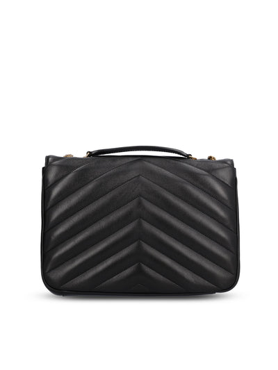 Borsa LOULOU large in pelle di agnello trapuntata 803541 AAEAX1000 SAINT LAURENT 