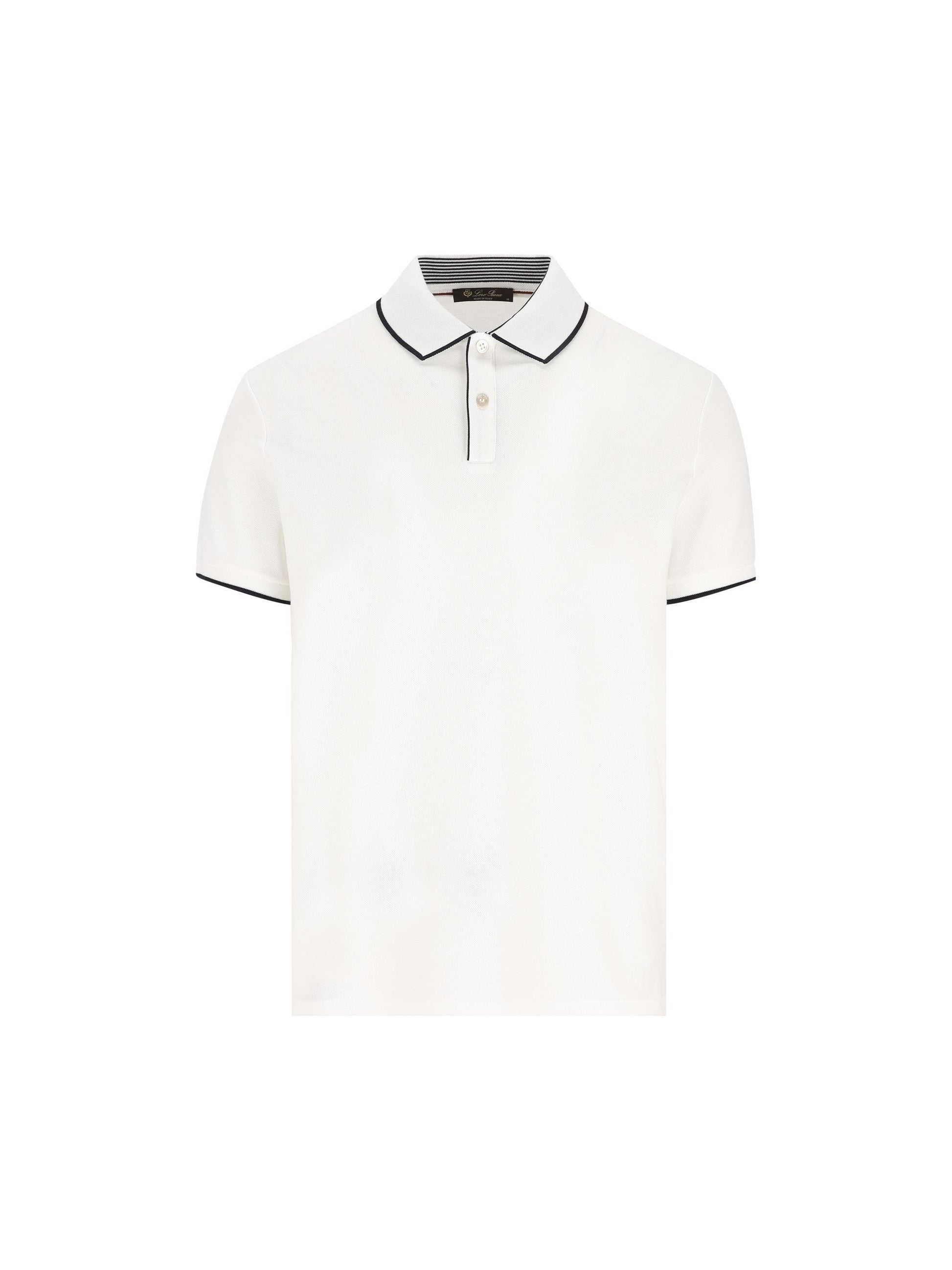 Polo realizzata in cotone ed elastan. FAI4903 1005 LORO PIANA 