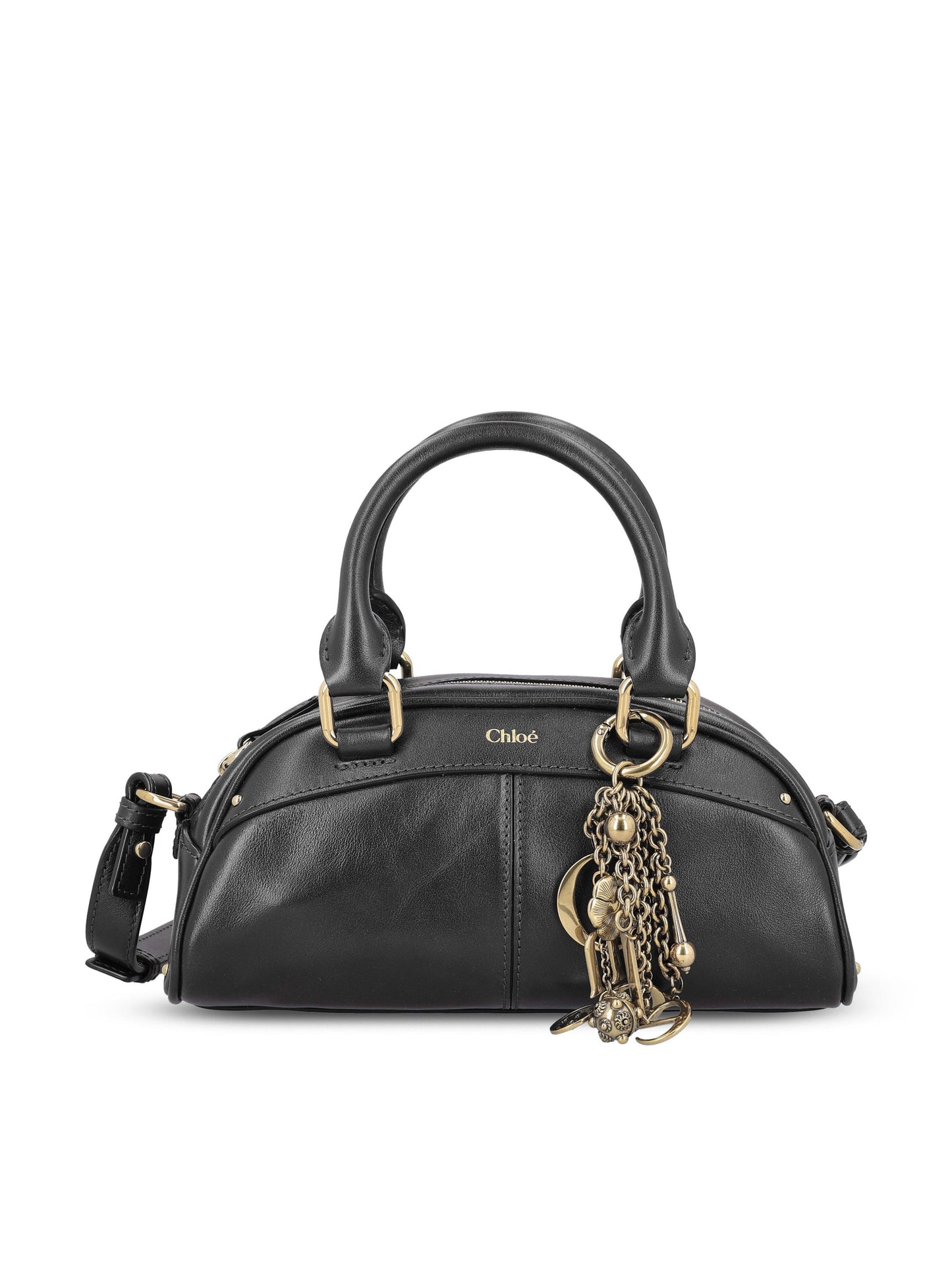 Borsa bowling Chloé piccola in pelle morbida CH26SS956Q86 001 CHLOE' 