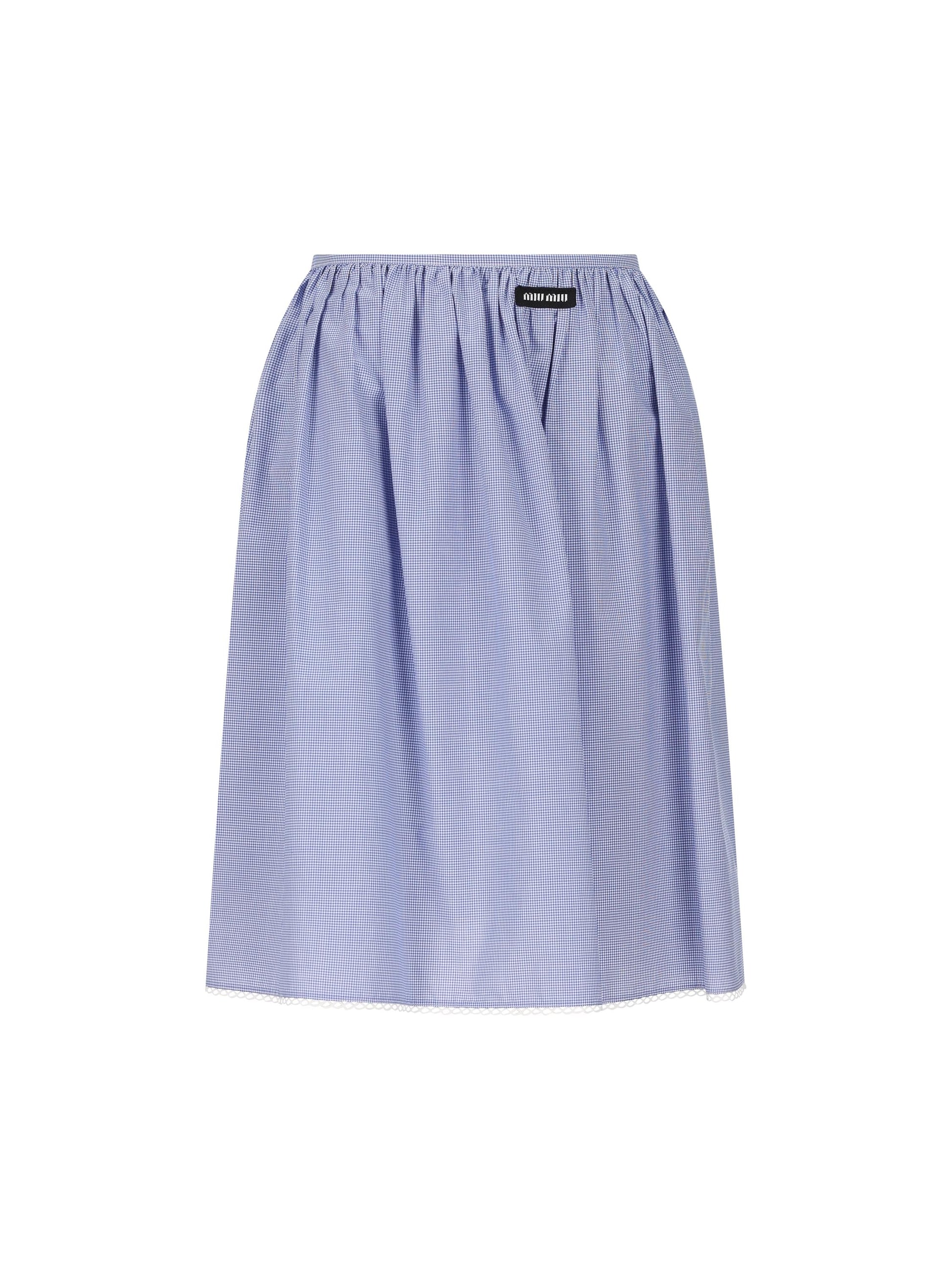 Gonna realizzata in cotone. MG2425 187GF0AZ1 MIU MIU 