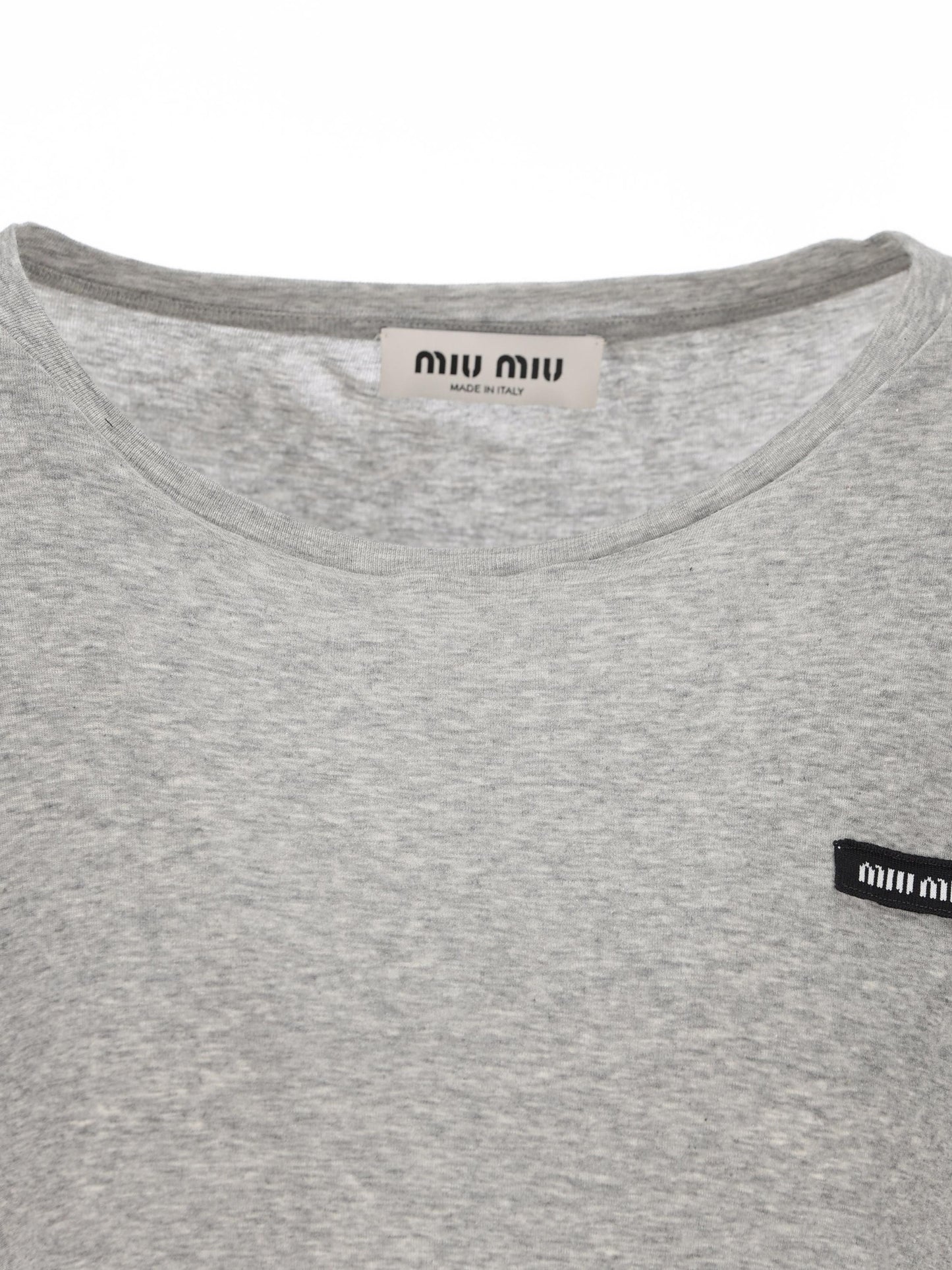 T-Shirt realizzata in cotone. MJN466 133OF0031 MIU MIU 