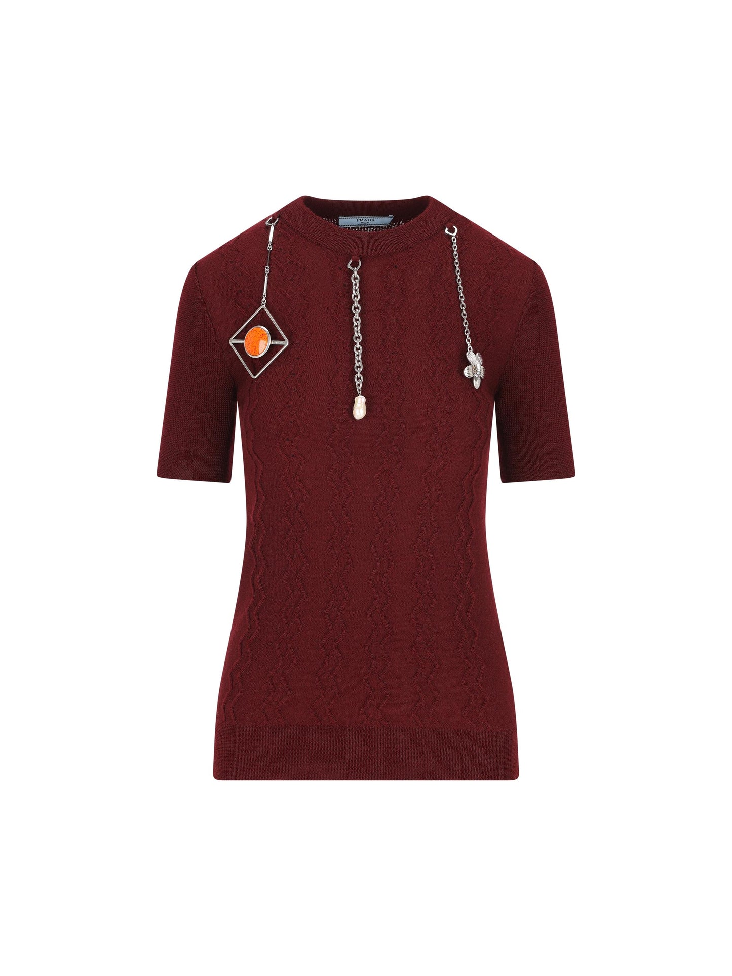 Maglia realizzata in lana vergine. P24V2H 17KDF0399 PRADA 