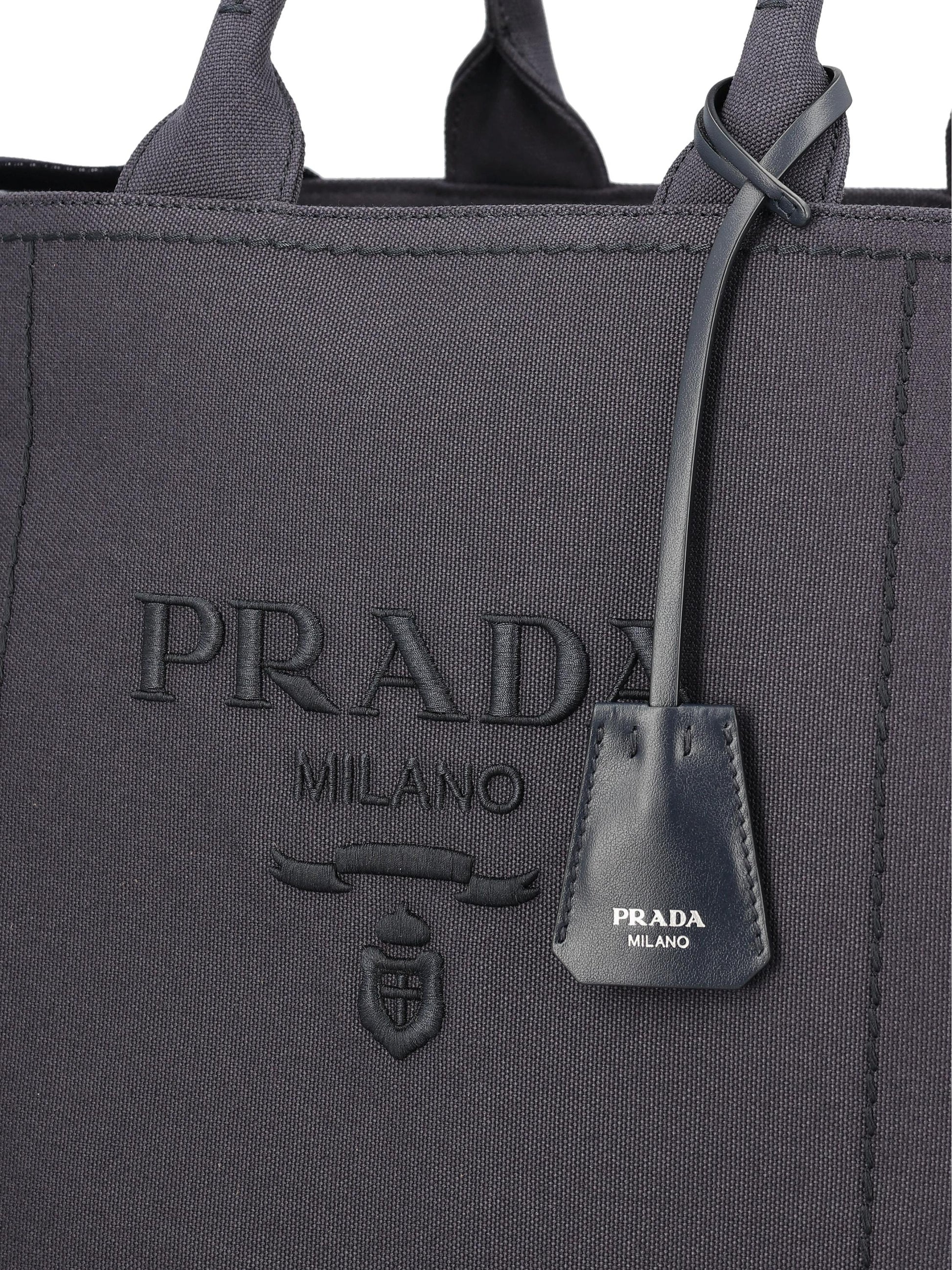 Borsa realizzata in cotone e lino. 2VG131 2CYAF0216 PRADA 