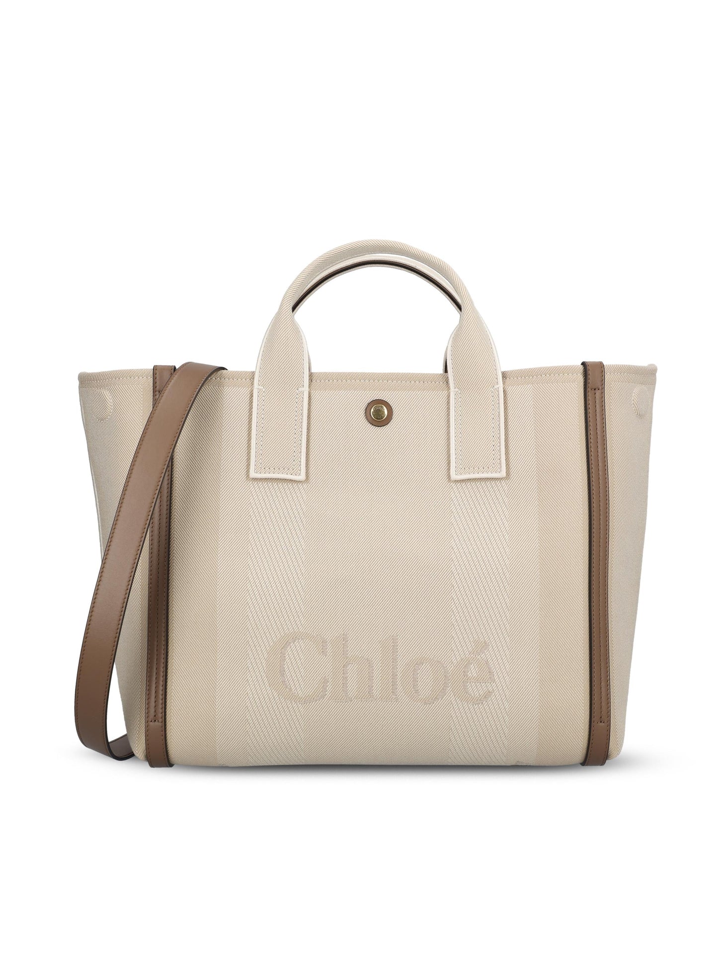 Tote Bag Chloé Carry in tela di cotone. CHC25SS910O65 23N CHLOE' 