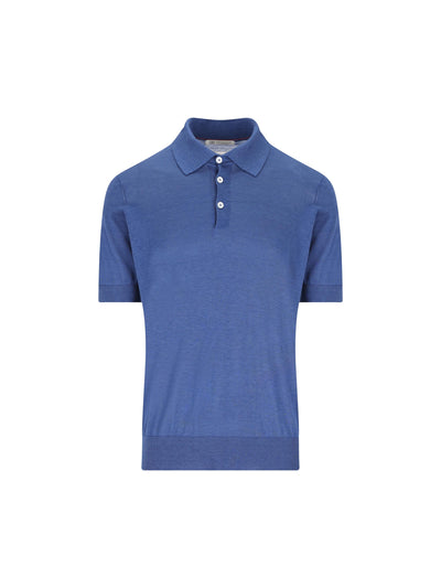 Polo realizzata in seta e cotone. MNB805405 C7863 BRUNELLO CUCINELLI 