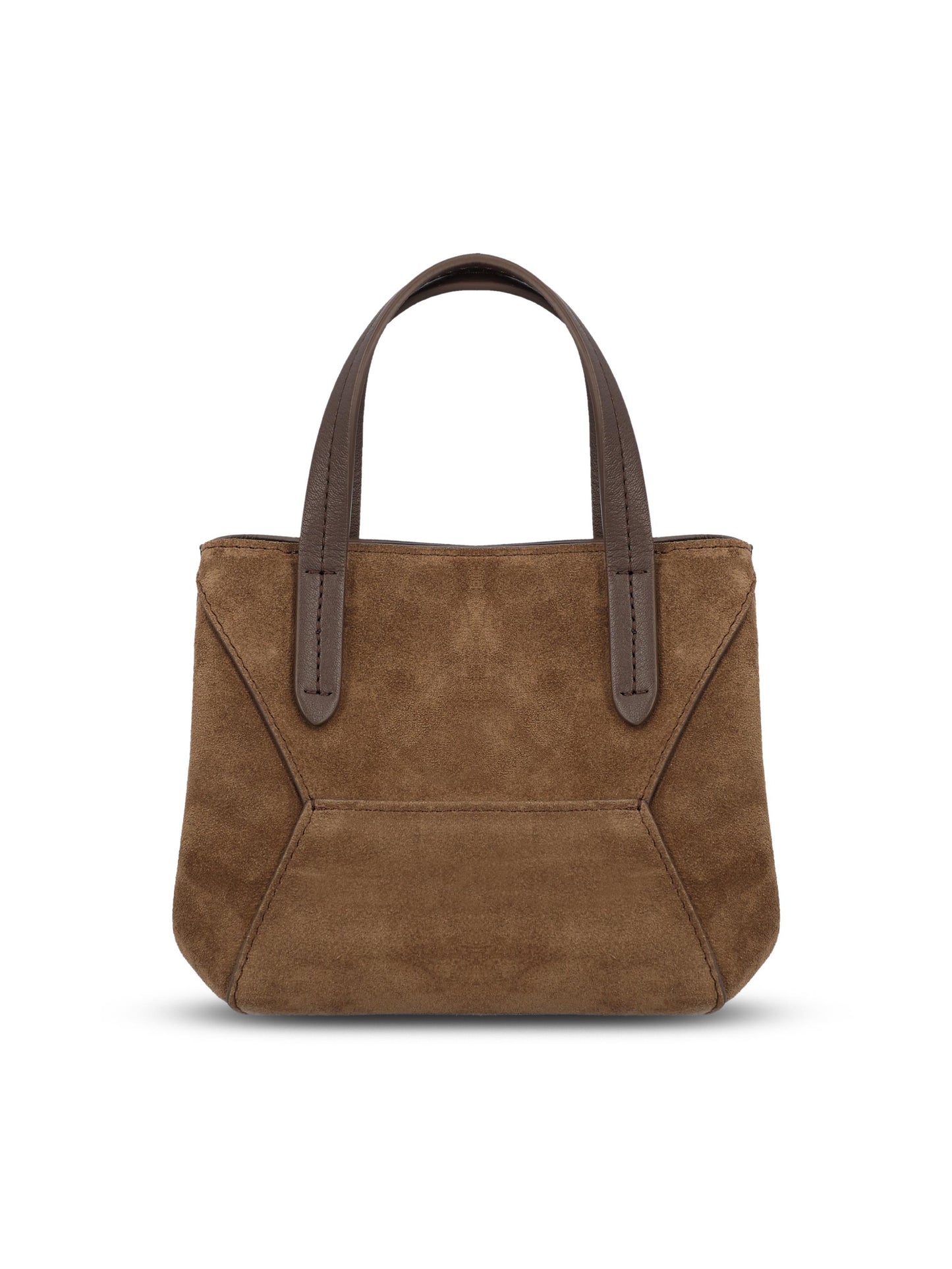 Borsa BC Duo mini in camoscio con monile. MBDLD2675 C8769 BRUNELLO CUCINELLI 