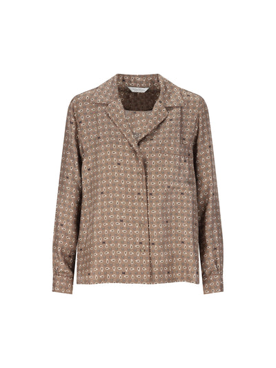 Camicia semiaderente in seta stampata 2611111131600 006 MAX MARA 