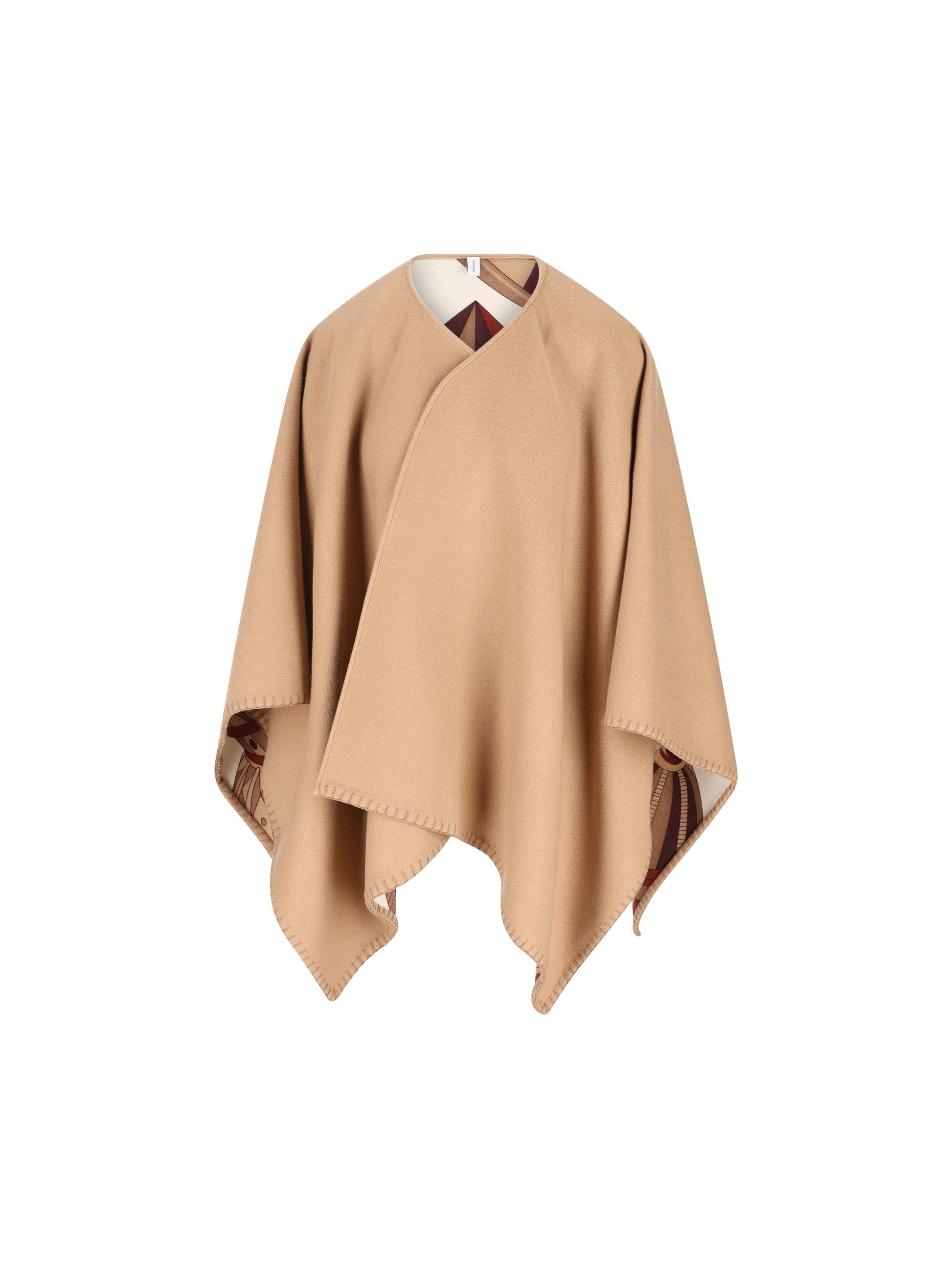 Cappa reversibile realizzata in cashmere e lana. 320963 779395002 SALVATORE FERRAGAMO 