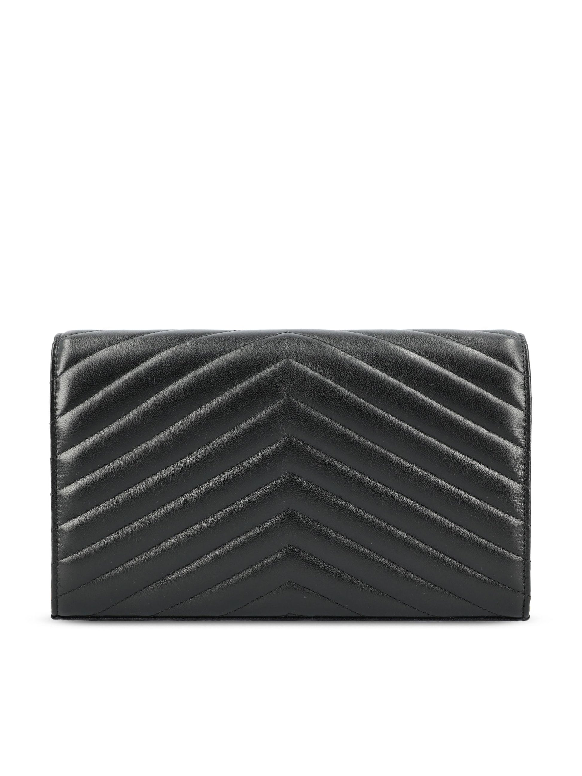 Pochette con catena Cassandre in pelle di agnello 377828 AAA441000 SAINT LAURENT 