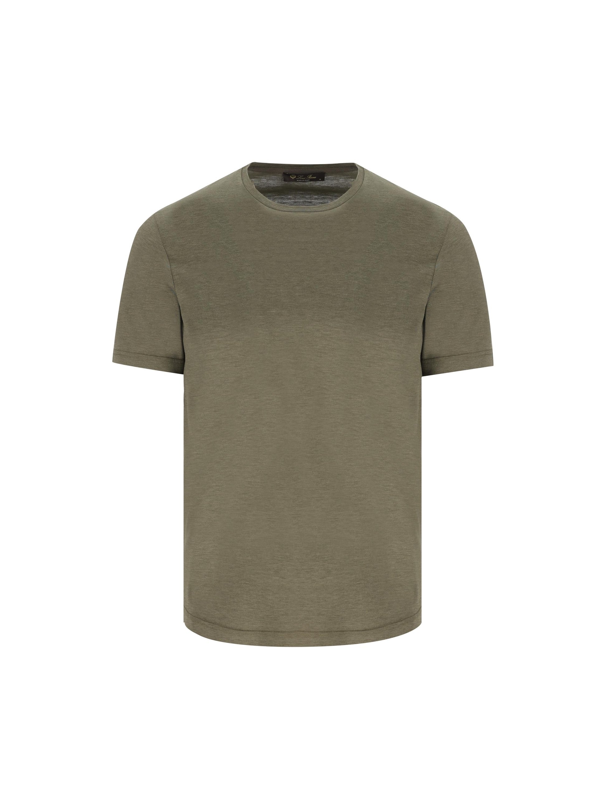 T-Shirt realizzata in seta e cotone. FAF6128 50S9 LORO PIANA 