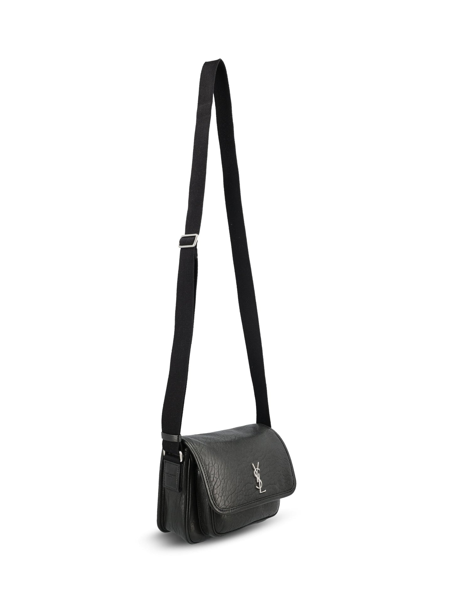 Niki messenger small in pelle di agnello martellata. 776611 AAC3O1000 SAINT LAURENT 
