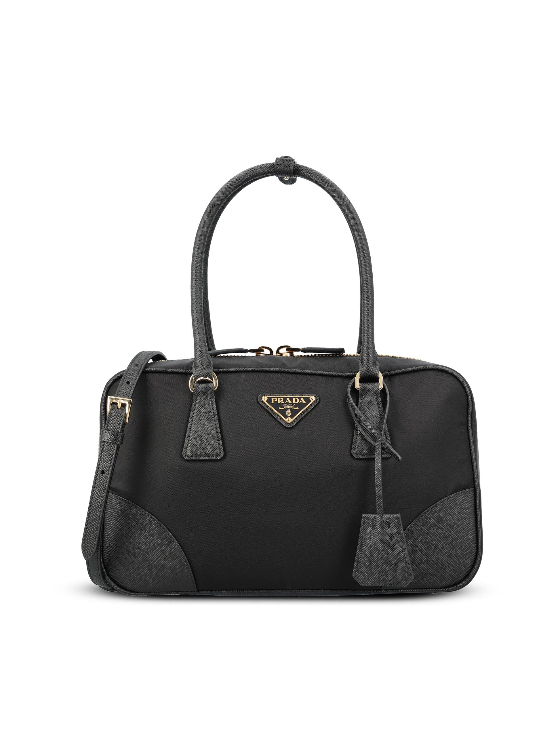 Bauletto realizzato in re-nylon e saffiano. 1BB115 R064F0002 PRADA 