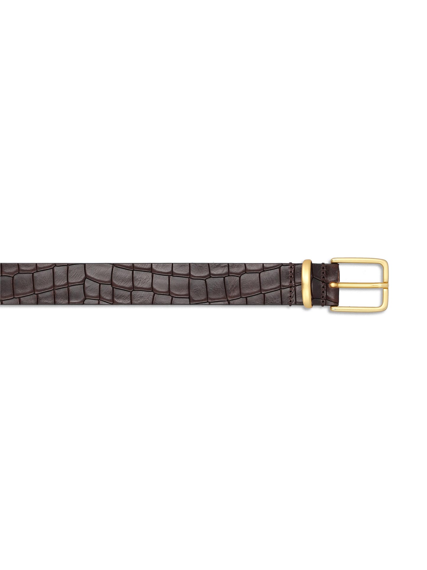 Cintura in pelle effetto coccodrillo CU5008 MORO TAGLIATORE 