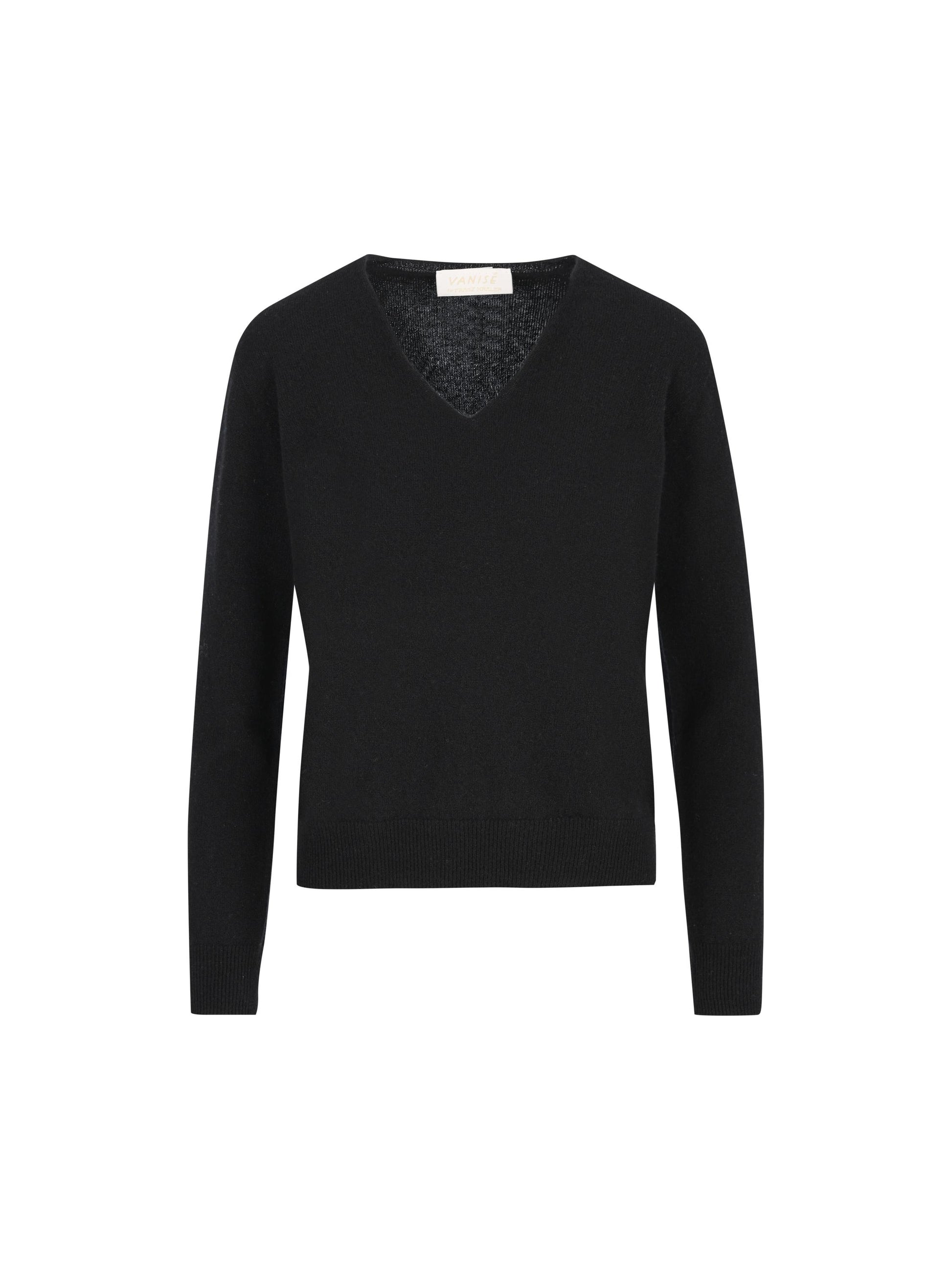 Maglia realizzata in cashmere. V34600 NERO VANISE' 
