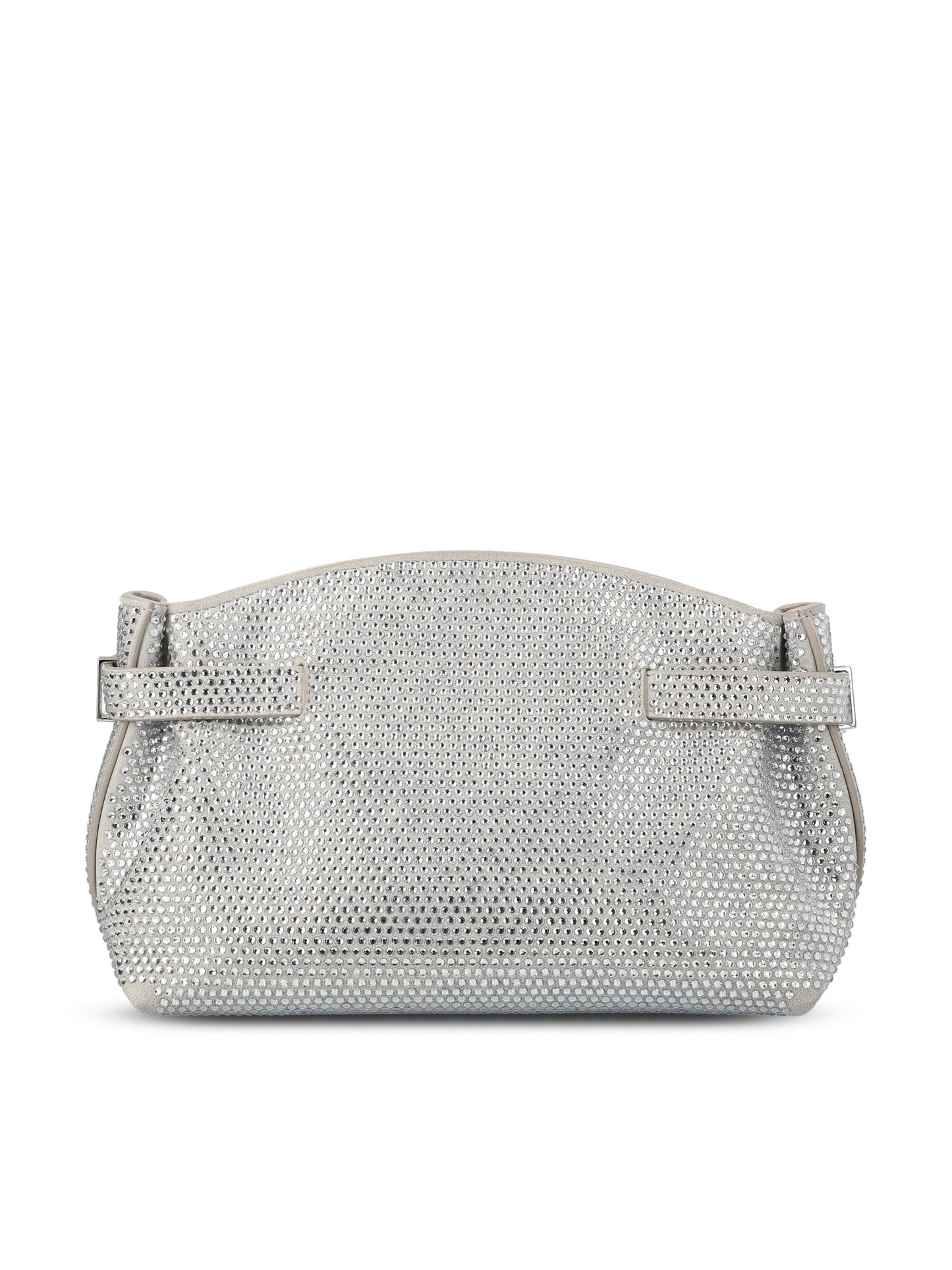 Borsa realizzata in pelle di vitello e cristalli. 218941 774633004 SALVATORE FERRAGAMO 